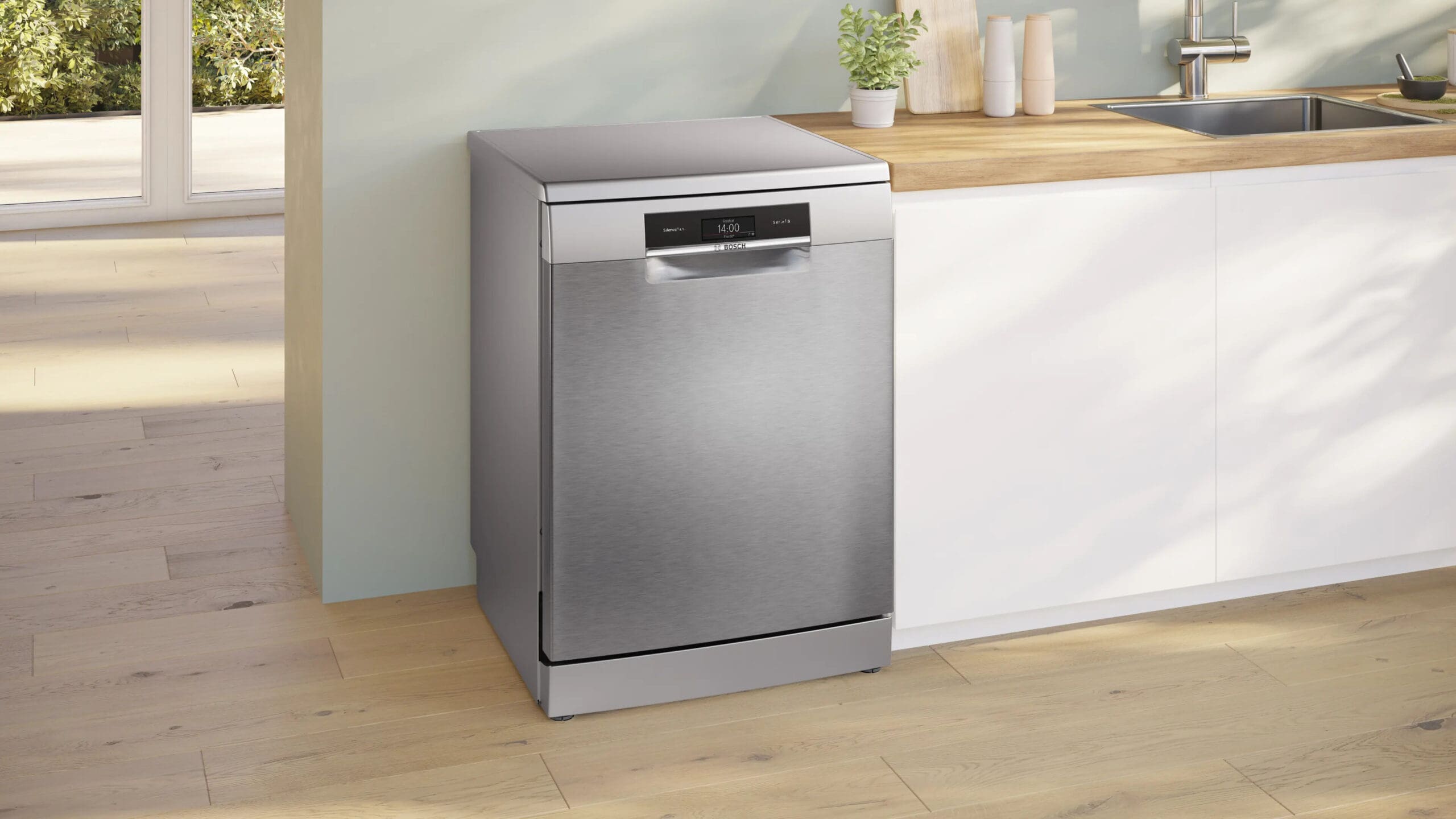 Bosch SMS8ECI02Z Serie 8 60Cm Serie Silver Inox Dishwasher - Image 2