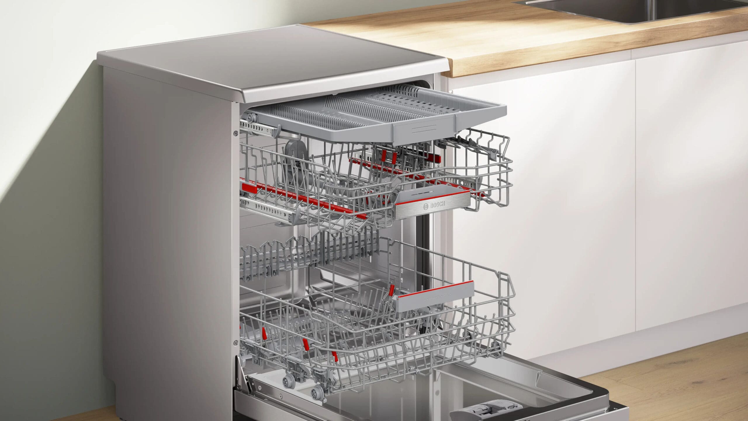 Bosch SMS8ECI02Z Serie 8 60Cm Serie Silver Inox Dishwasher - Image 5