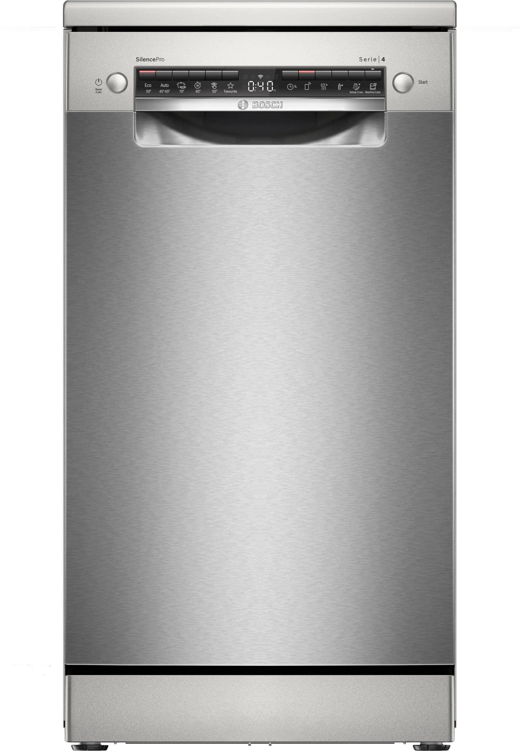 Bosch SPS4HMI3FZ 45cm Serie 4 Silver Inox Dishwasher