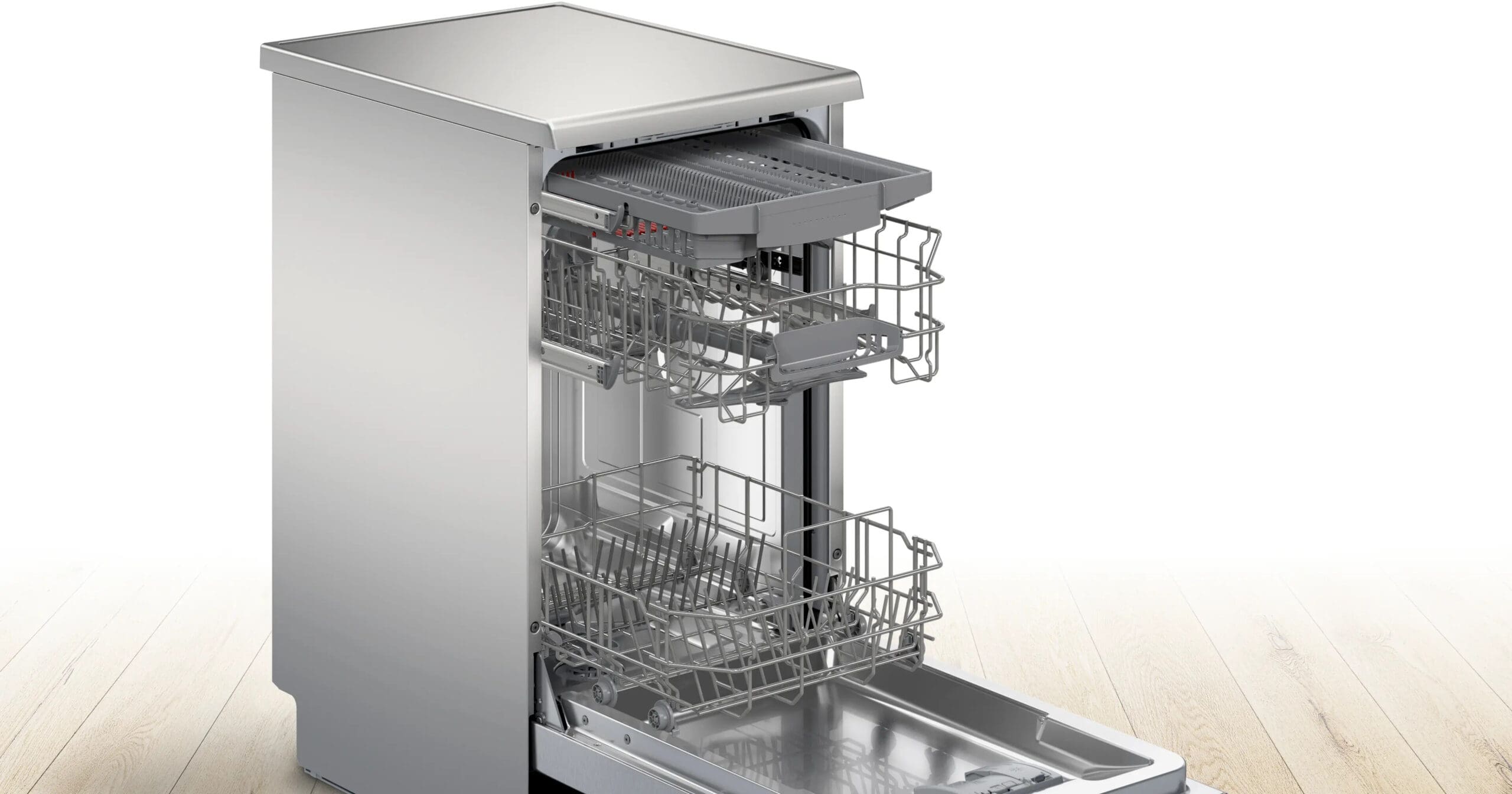 Bosch SPS4HMI3FZ 45cm Serie 4 Silver Inox Dishwasher - Image 5