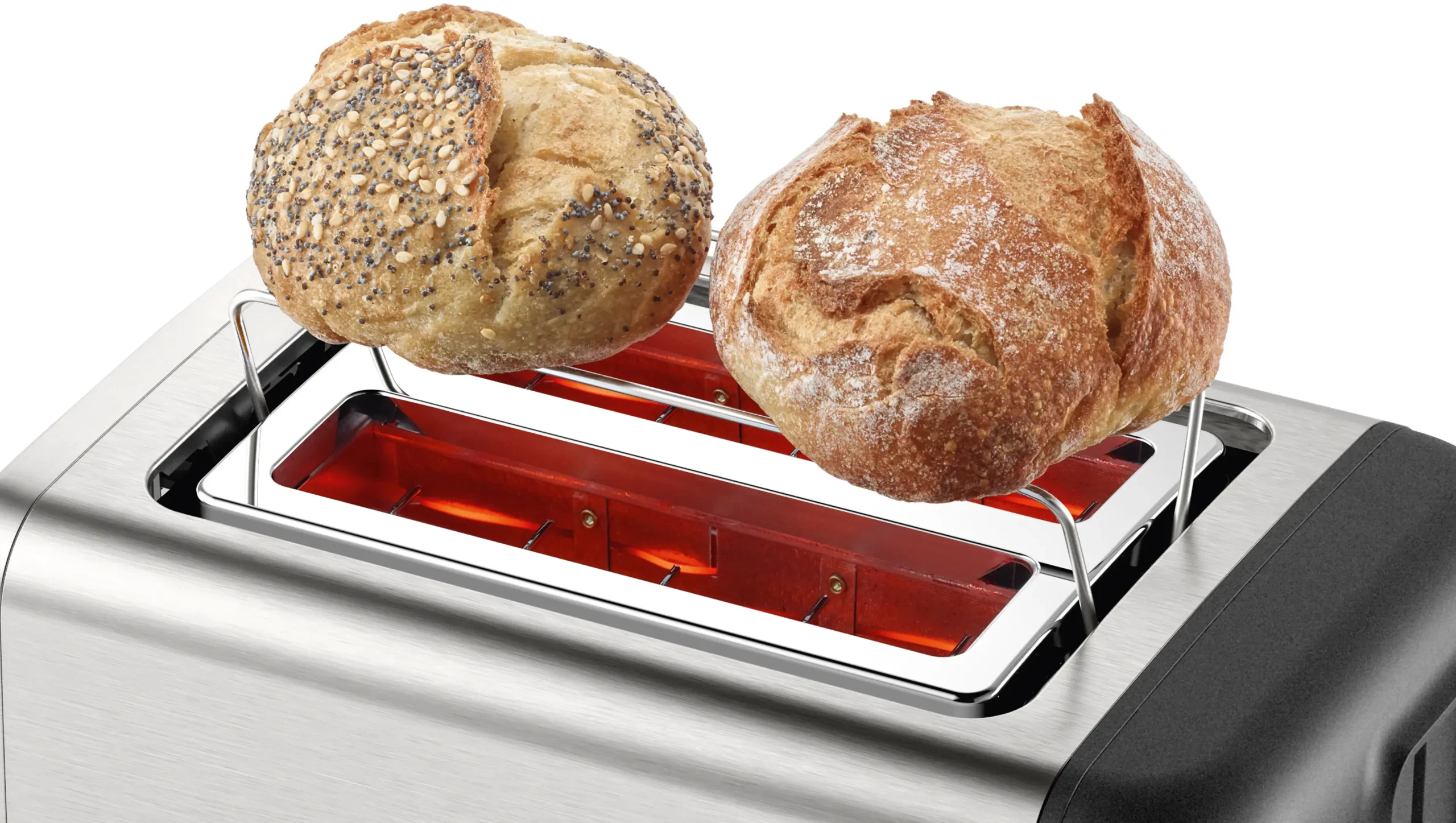 Bosch TAT3P420 DesignLine 970W 2 Slice Stainless Steel Toaster - Image 6