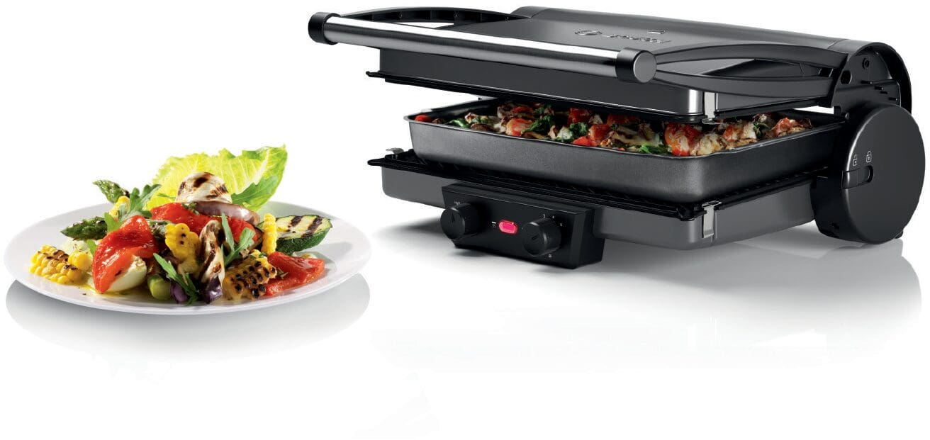 Bosch TCG4215 2000W Silver Floating Hinge Contact Grill