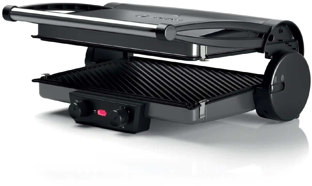 Bosch TCG4215 2000W Silver Floating Hinge Contact Grill - Image 2