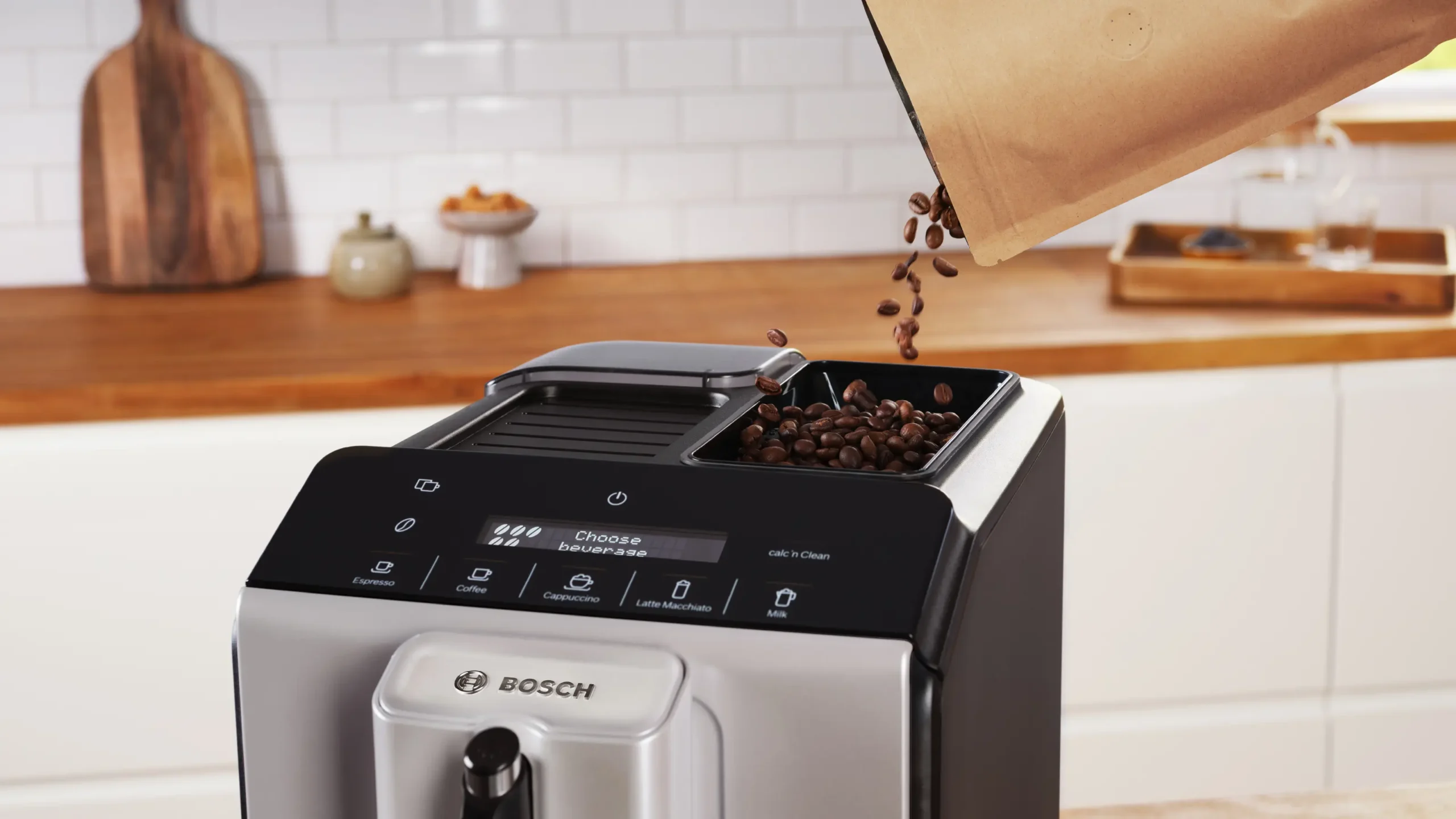 Bosch TIE20301 Automatic Espresso Machine 1300W Pressure 15bar With Grinder Silver - Image 5