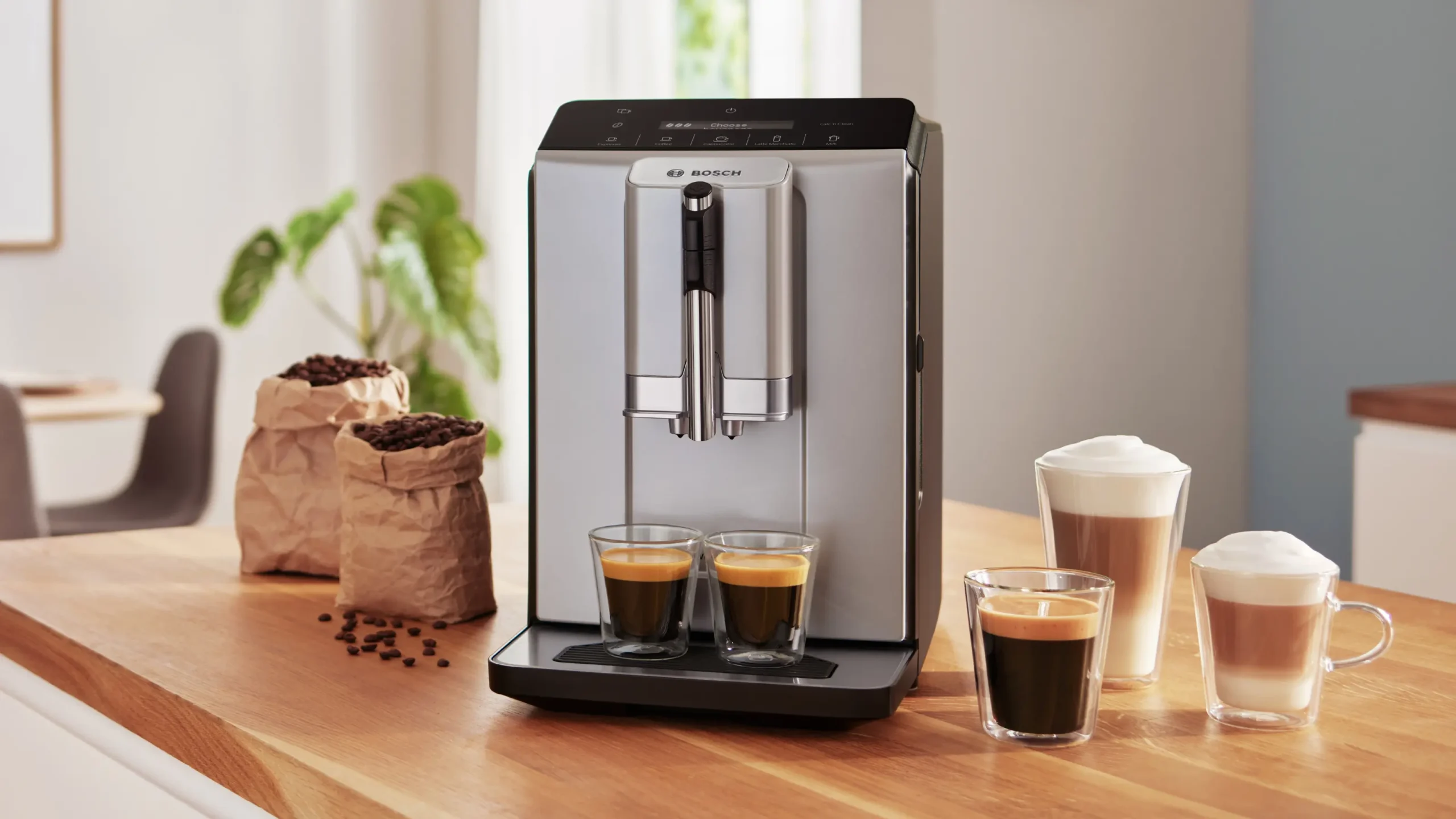 Bosch TIE20301 Automatic Espresso Machine 1300W Pressure 15bar With Grinder Silver - Image 7