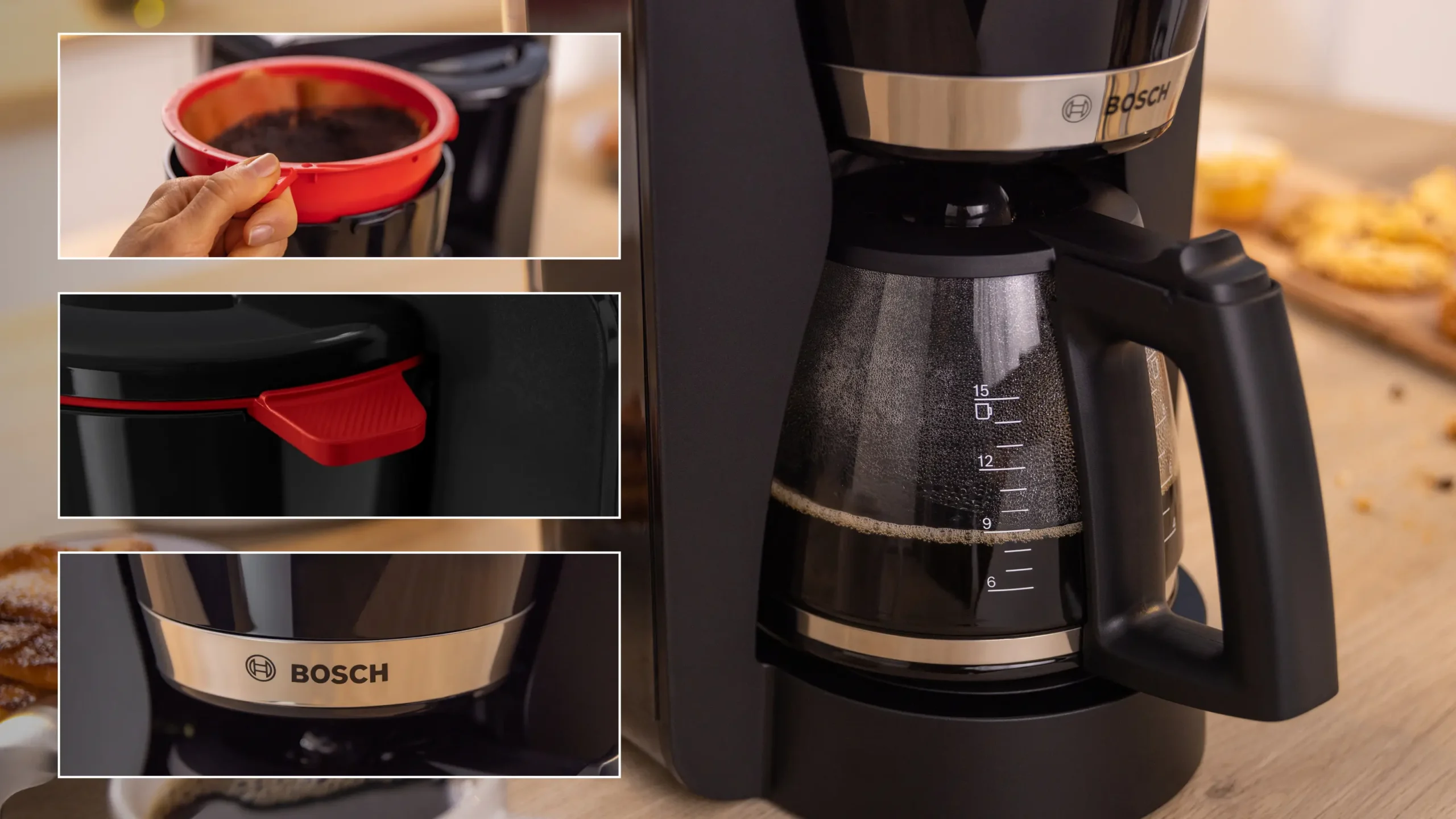 Bosch TKA4M233 My Moment 1200W Coffee Maker Black - Image 7