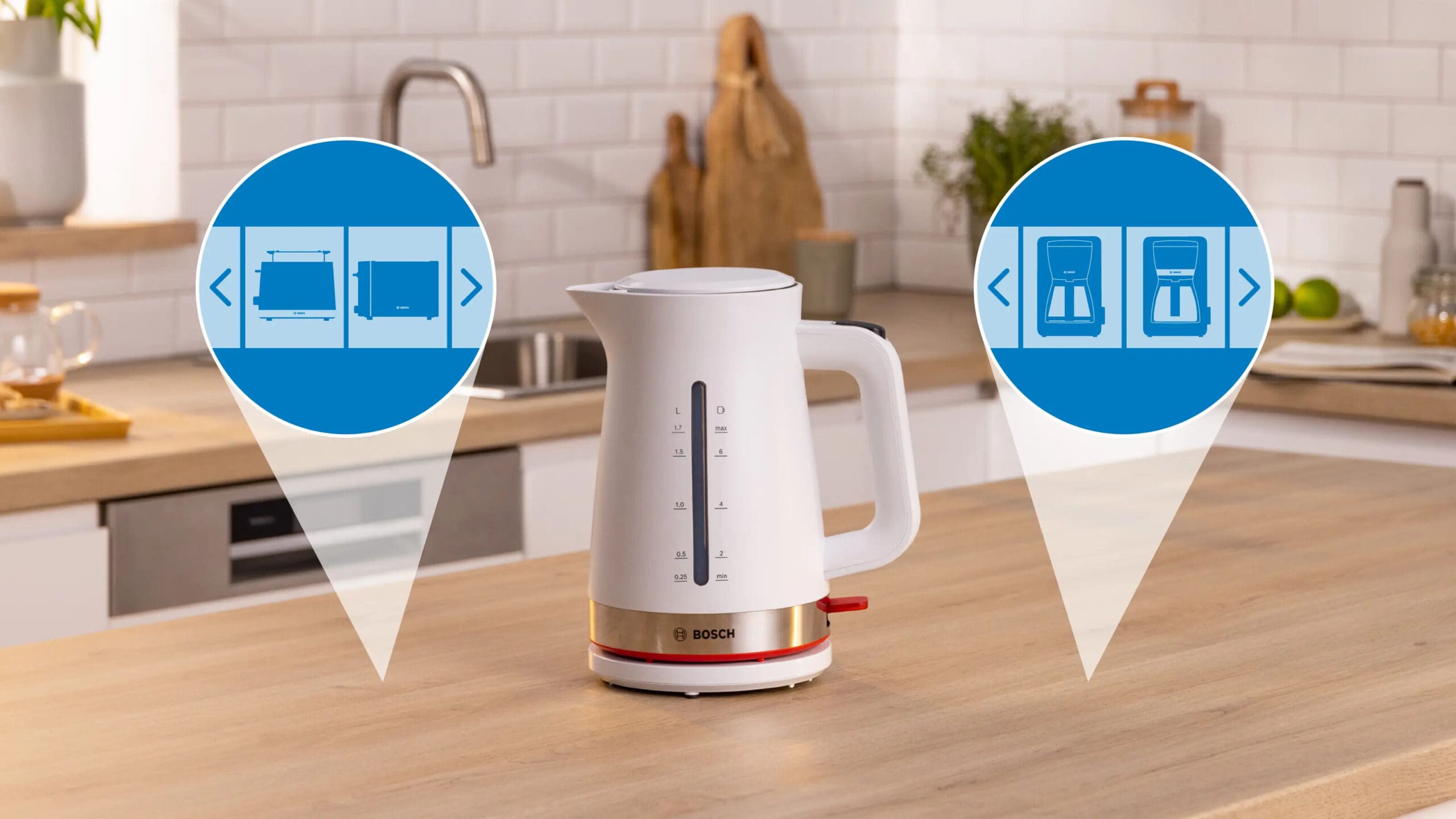 Bosch TWK4M221 MyMoment White 1.7L Kettle - Image 2