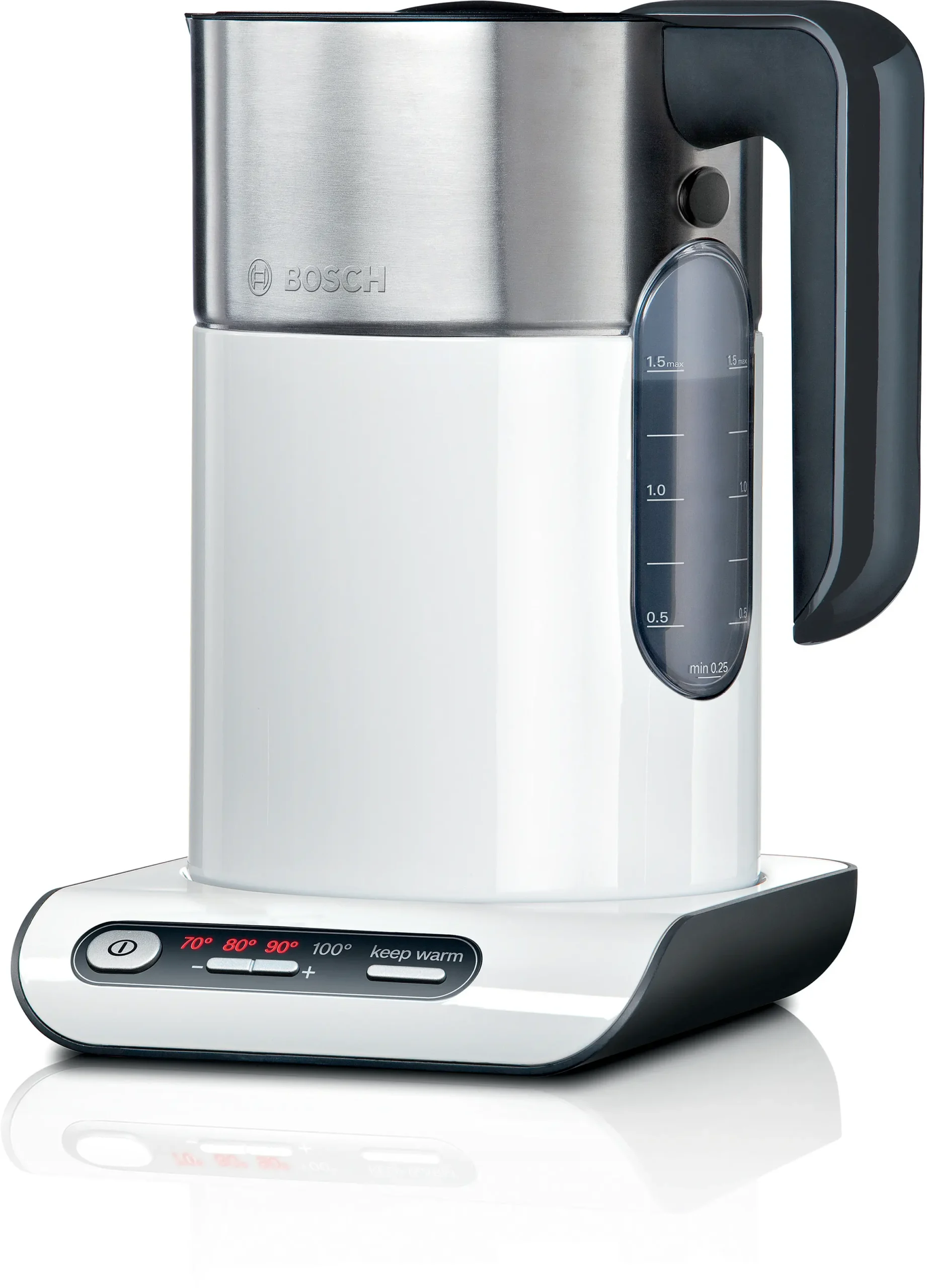 Bosch TWK8611P 1.5L White Styline Cordless Kettle