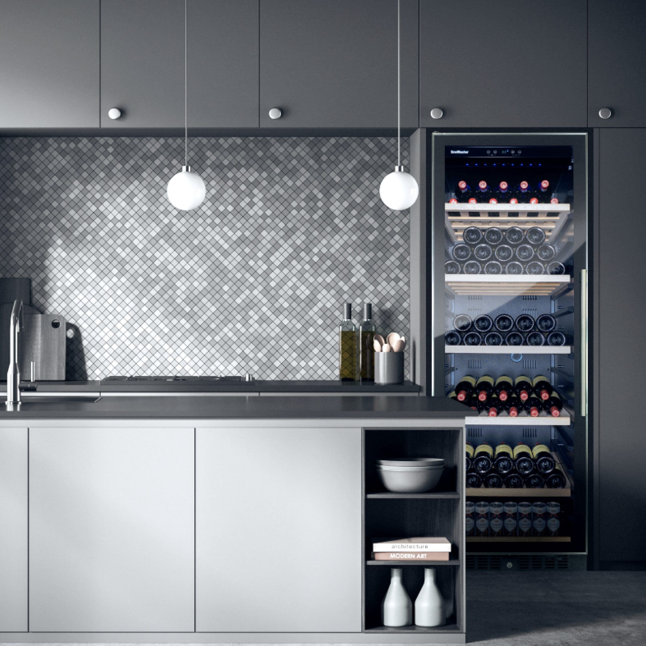 SnoMaster SMBC-407W 19 Bottle Single Zone Wine Chiller - Image 8