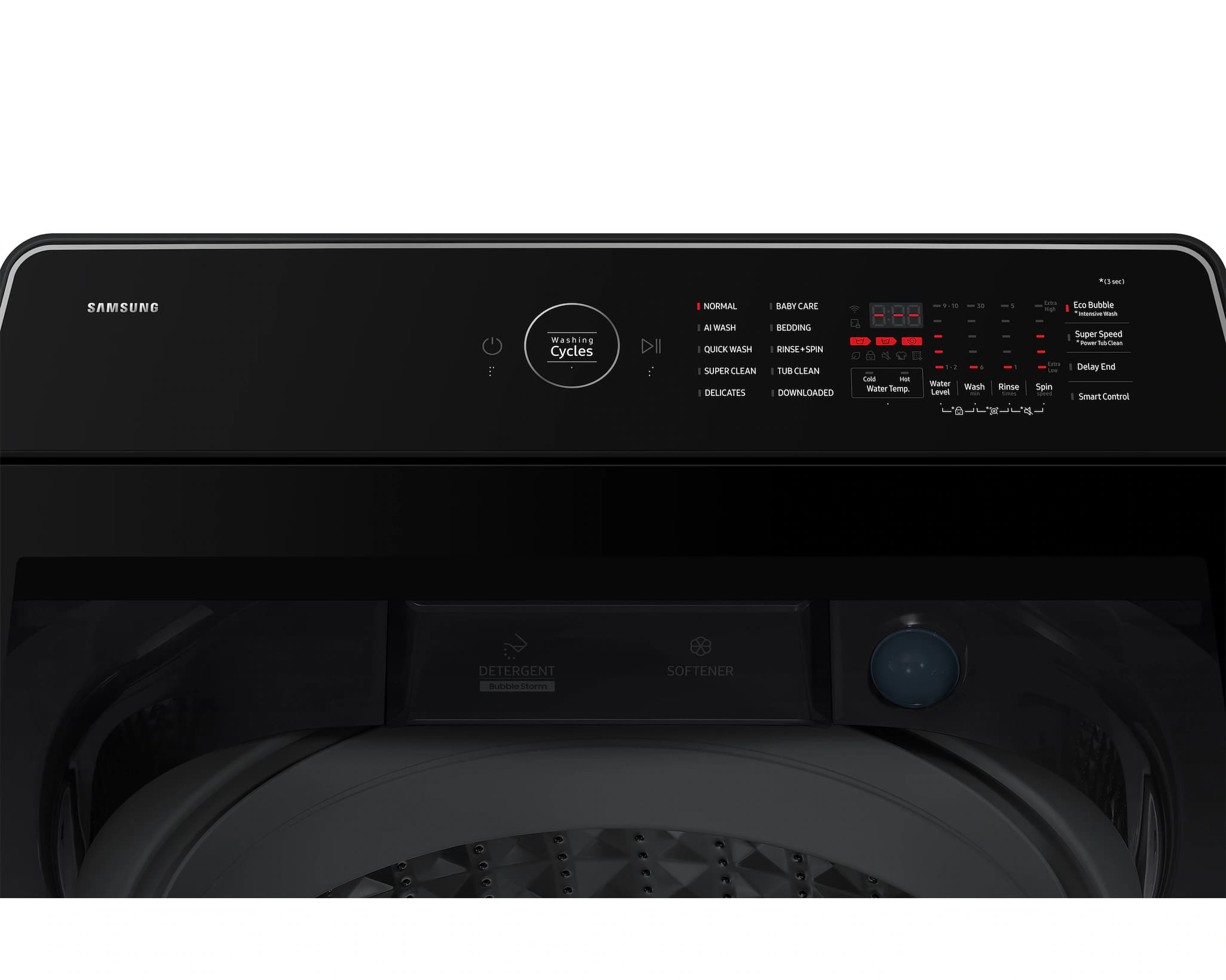 Samsung WA80F18S8CFA 17.5kg AI Deep Charcoal Top Loader Washing Machine - Image 6