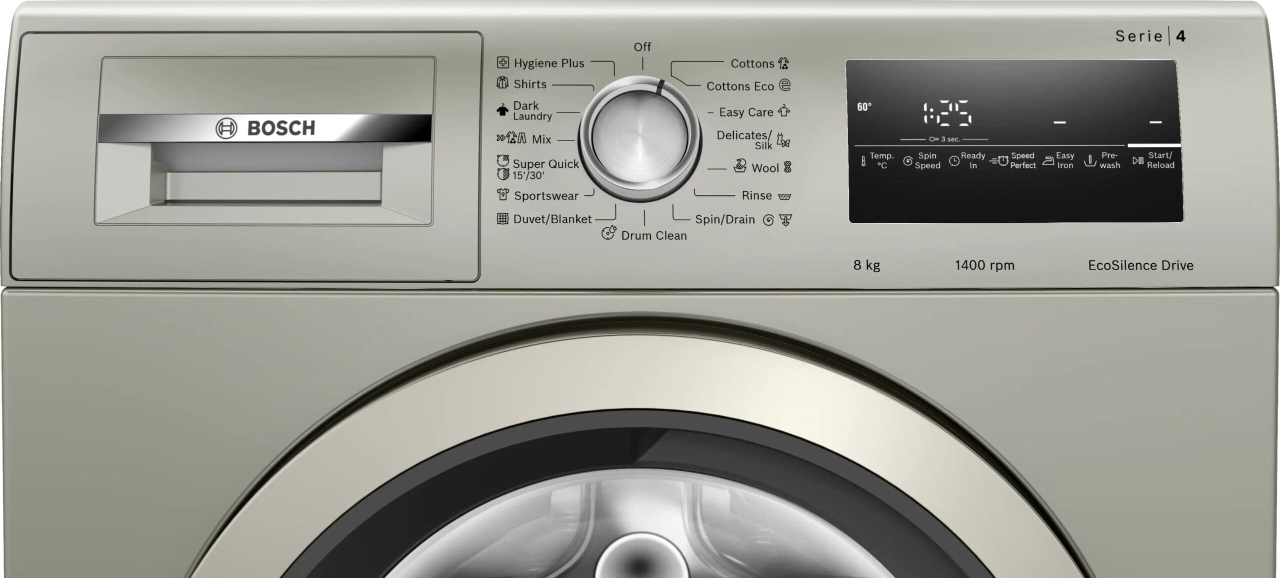 Bosch WAN282X1ZA Serie 4 8KG Inox Front Loader Washing Machine - Image 3