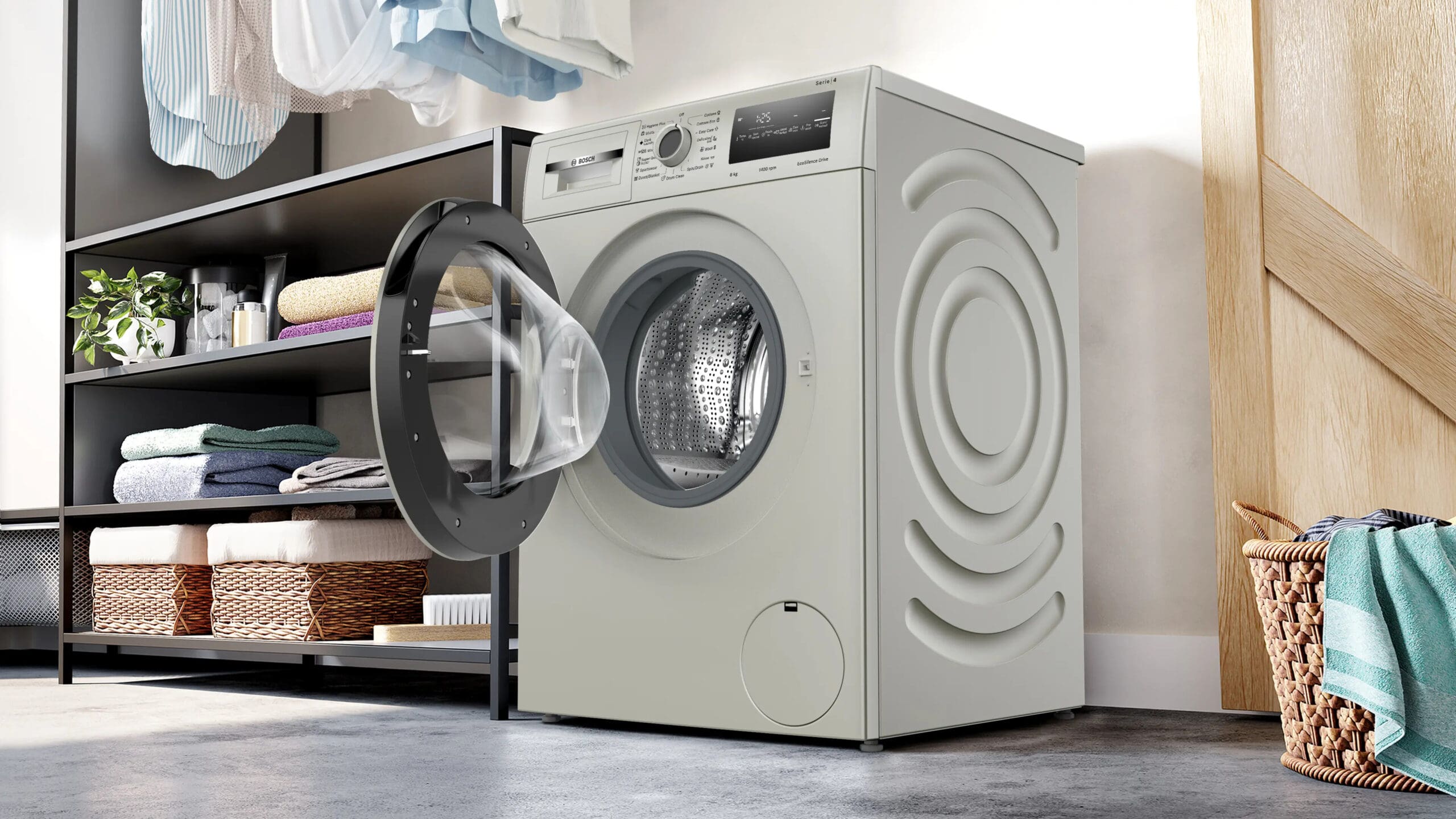 Bosch WAN282X1ZA Serie 4 8KG Inox Front Loader Washing Machine - Image 6
