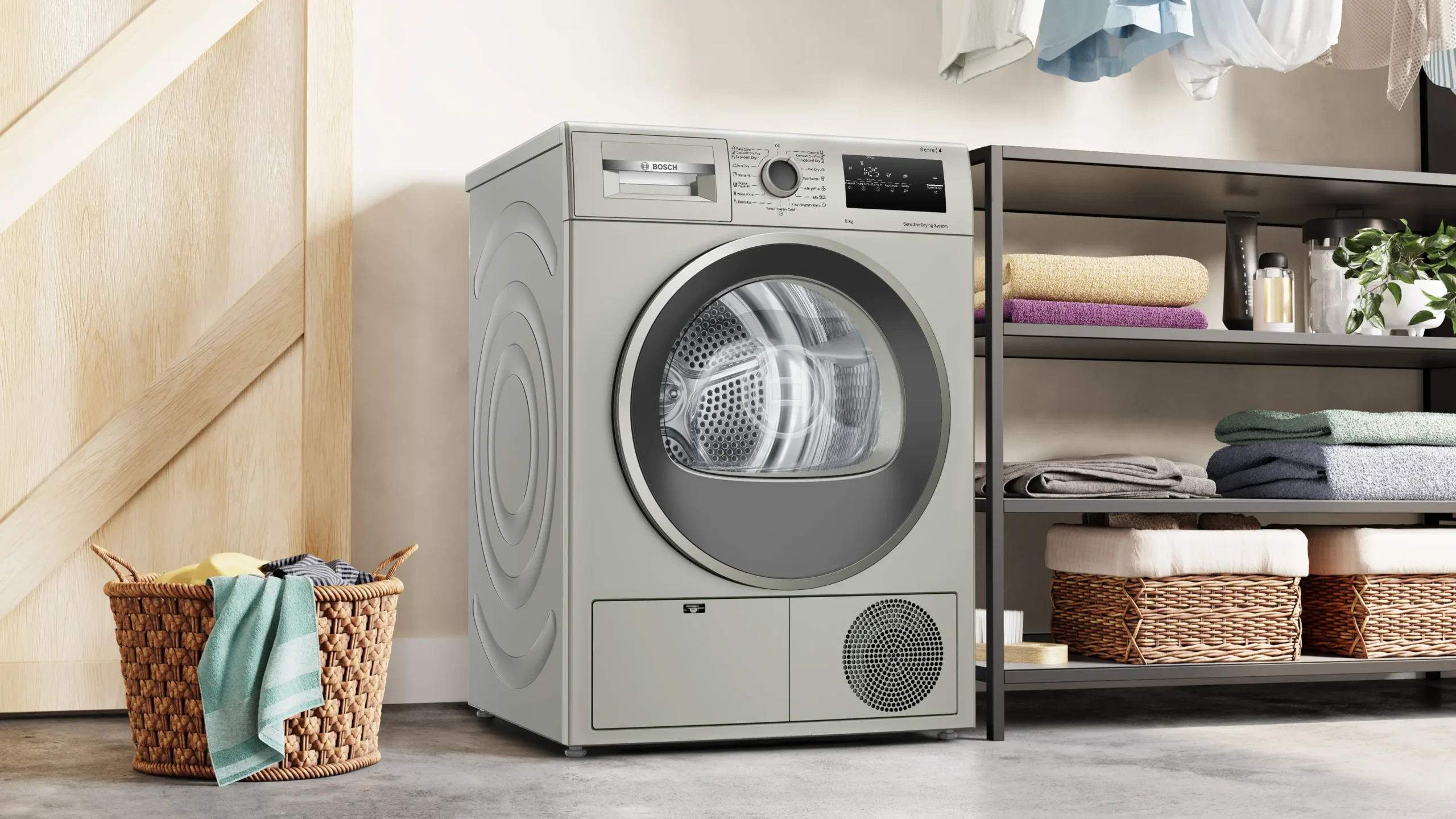 Bosch WTN85401ZA 8KG Serie 4 Silver Condenser Tumble Dryer - Image 4