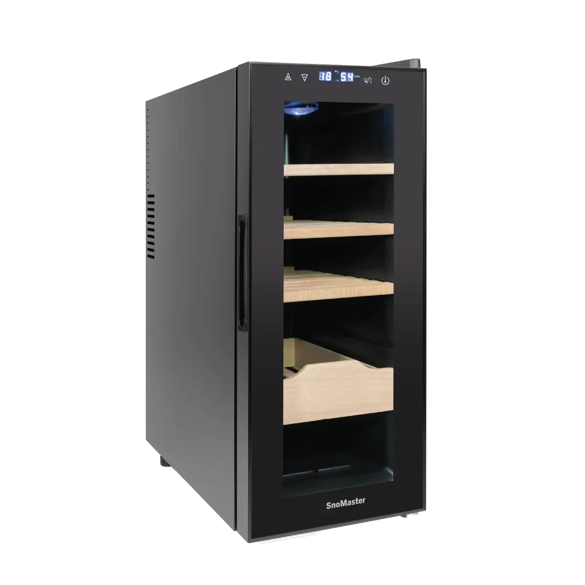 SnoMaster 35L Counter-Top Thermo Cooled Humidor - Black