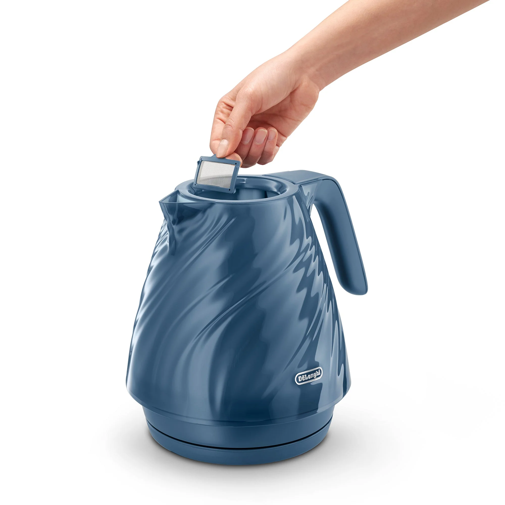 Delonghi KBDS3001.BL Ballerina Seta Cordless Kettle Silk Blue - Image 3