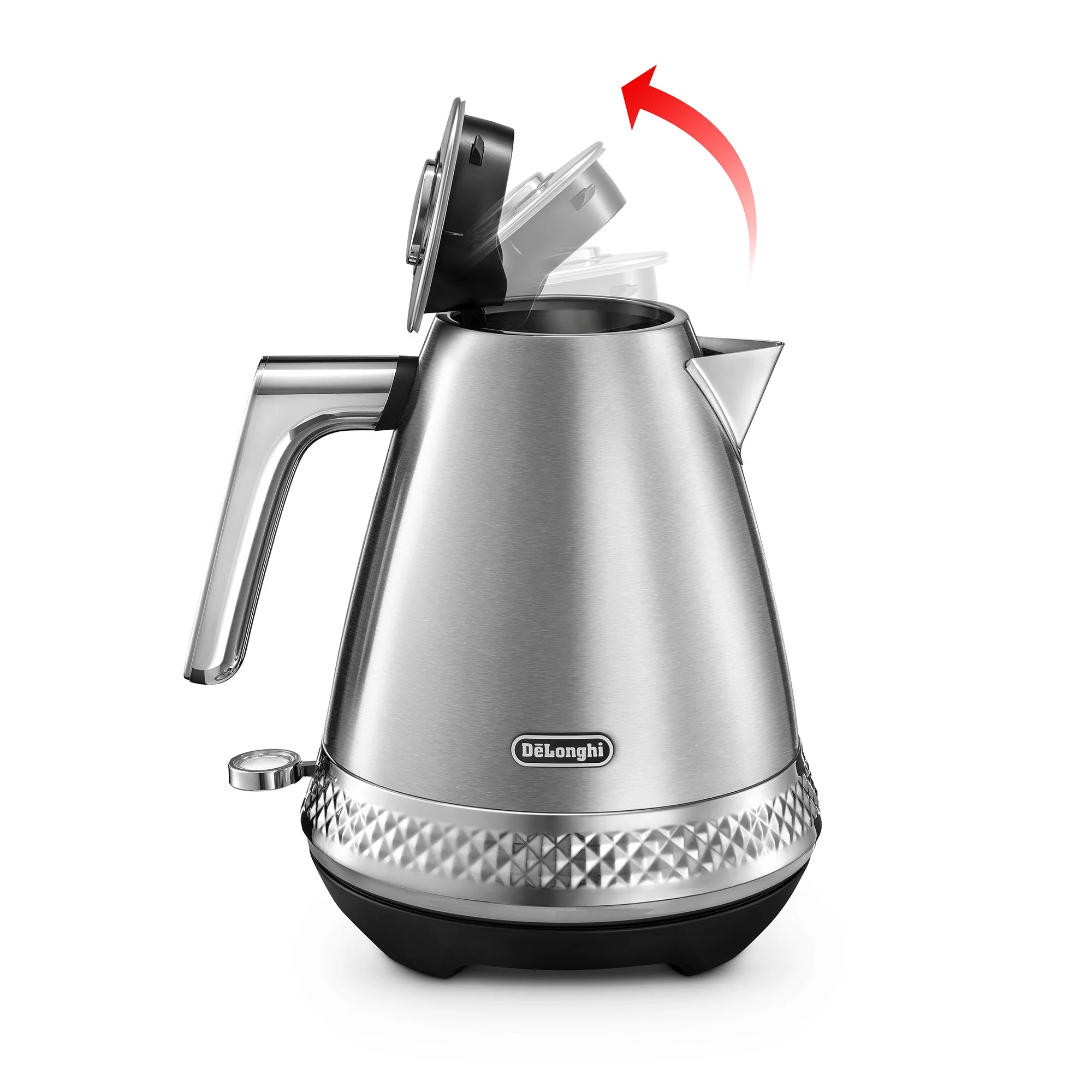 Delonghi ZA0210110224 Diadema Metal Finish 1.7L Electric Kettle