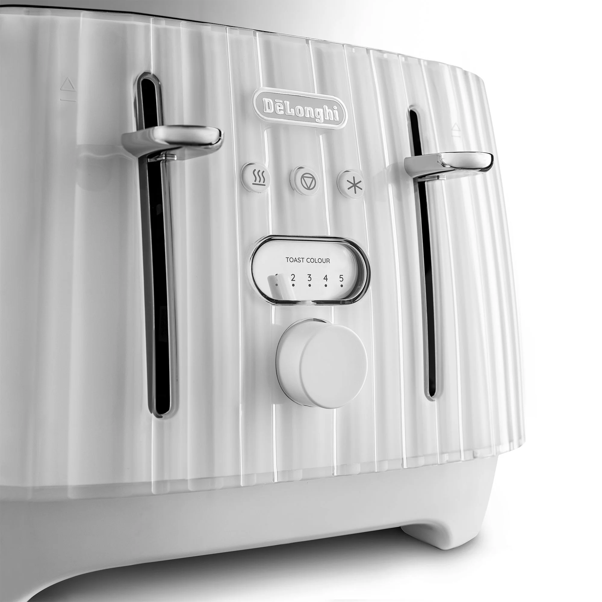 Delonghi CTD4003.W Furnace White Ballerina 4 Slice Toaster - Image 2