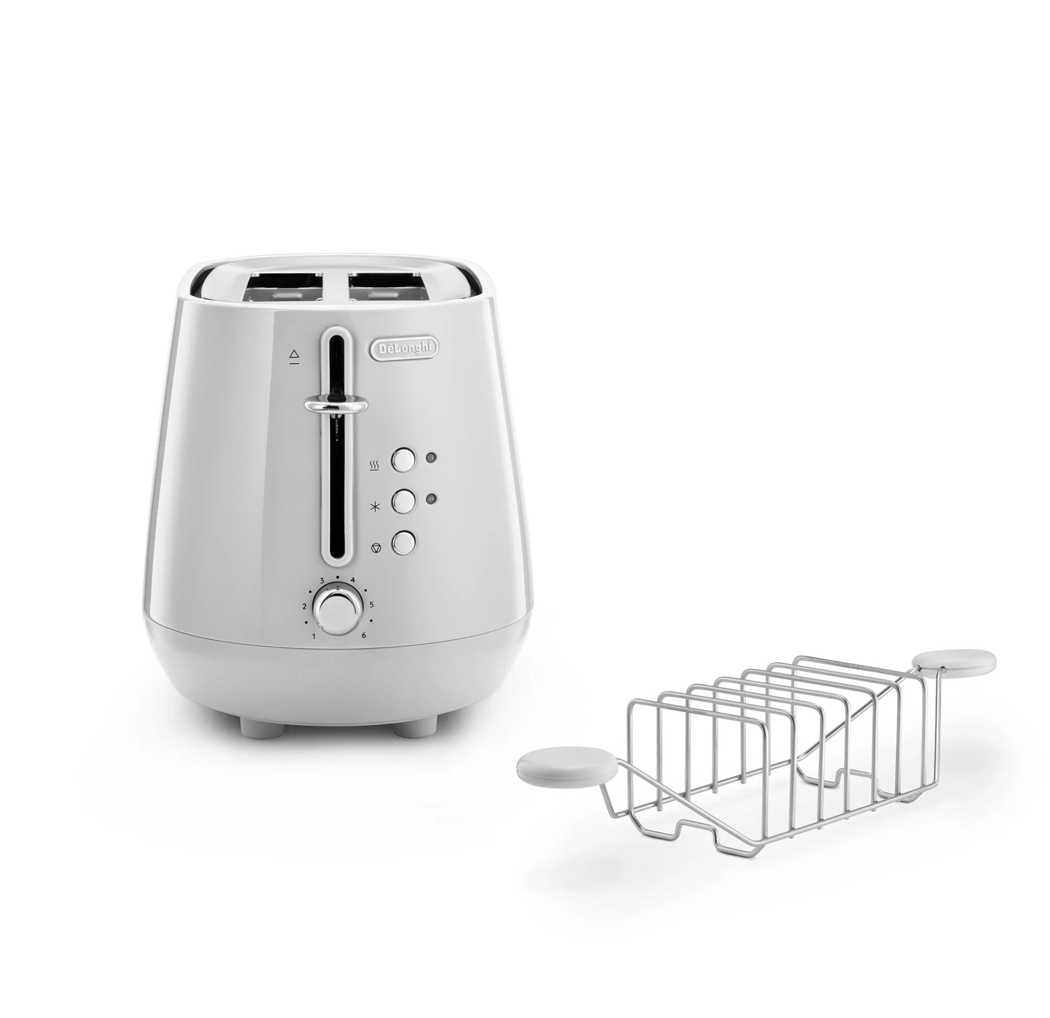 Delonghi CTY2103.W Eclettica 2 Slice Toaster White - Image 3