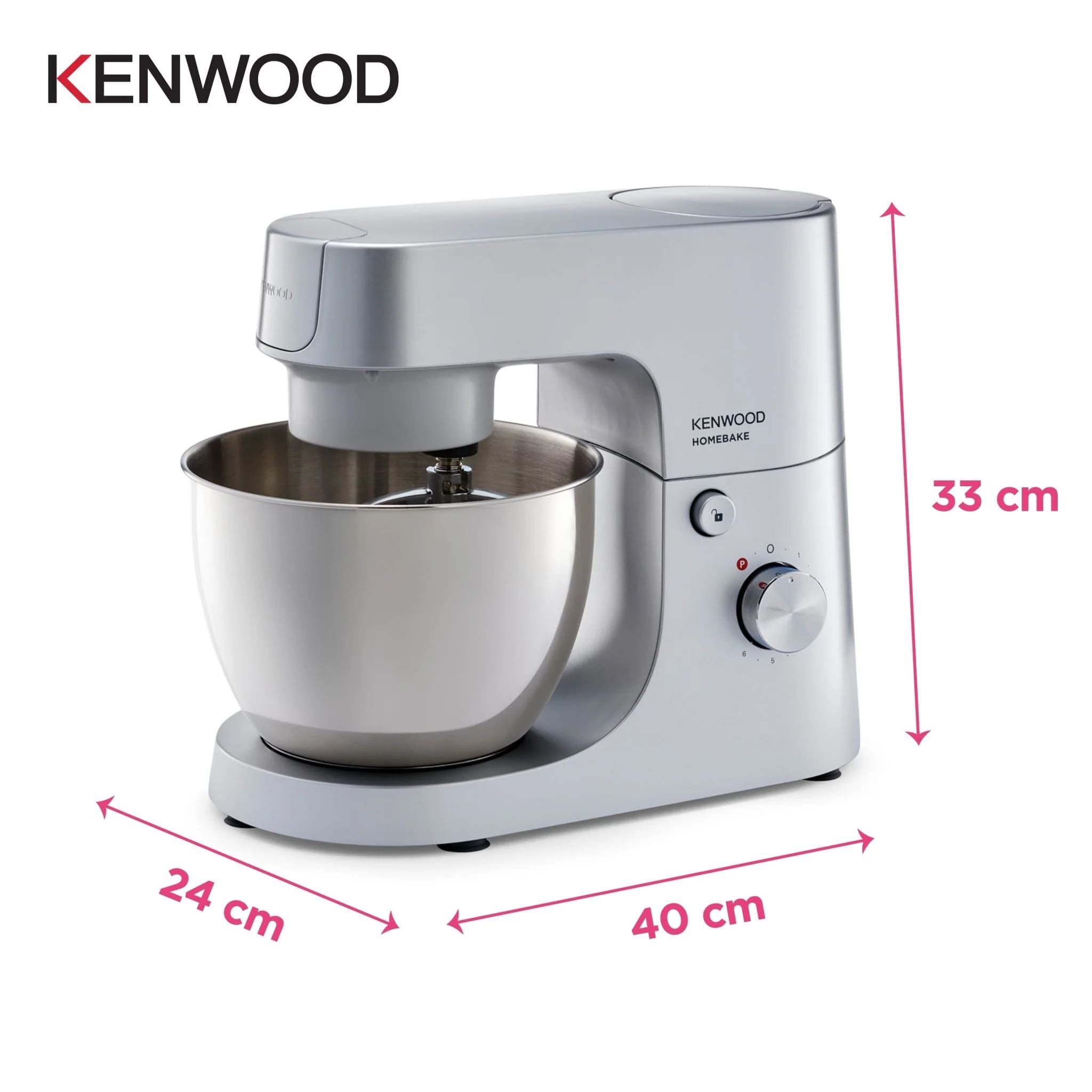 Kenwood KHH01.000SI 5L Easy Bake Stand Mixer - Image 5