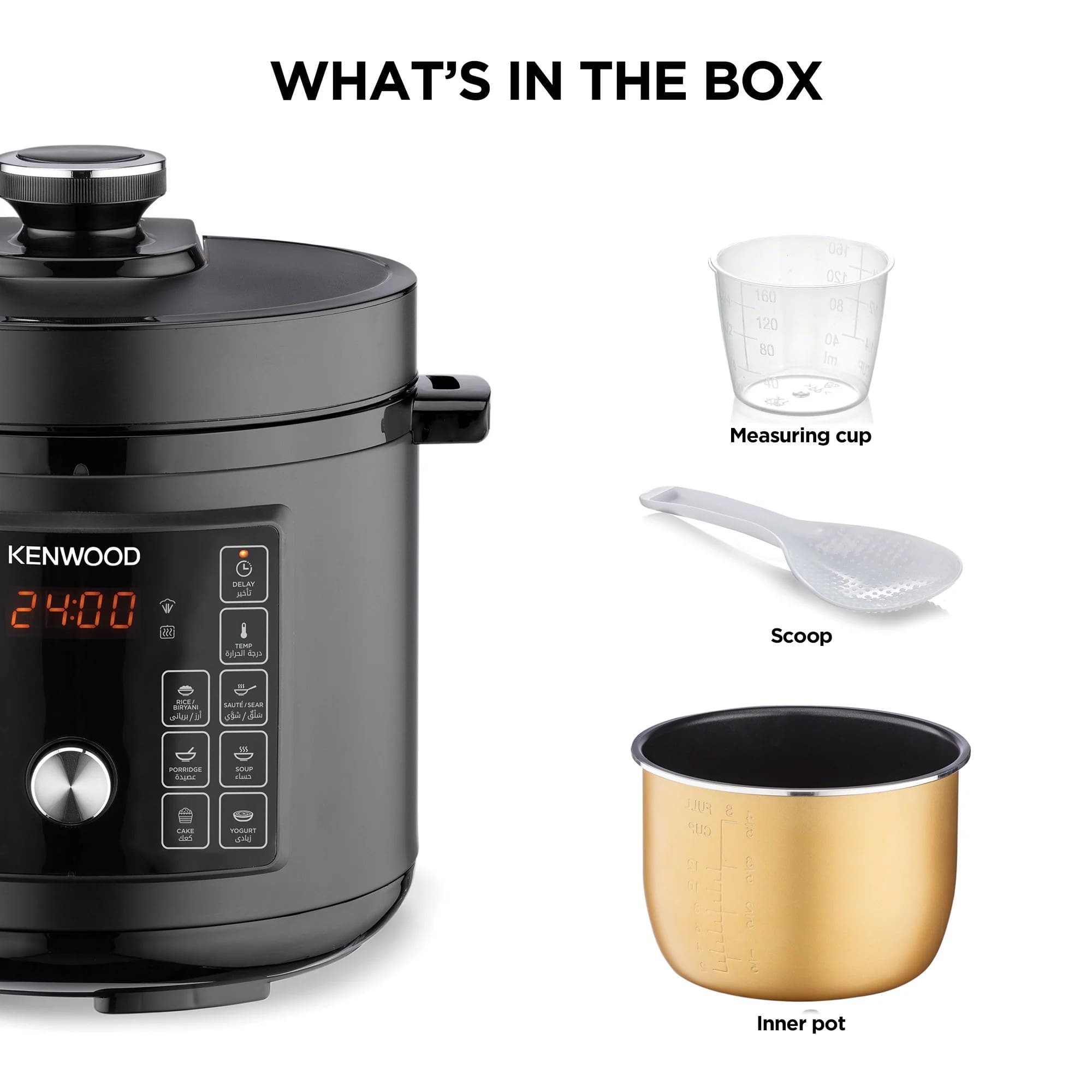 Kenwood 00C293400KEZA 16-in-1 Electric Pressure Cooker, 8 Liter Capacity - Image 4