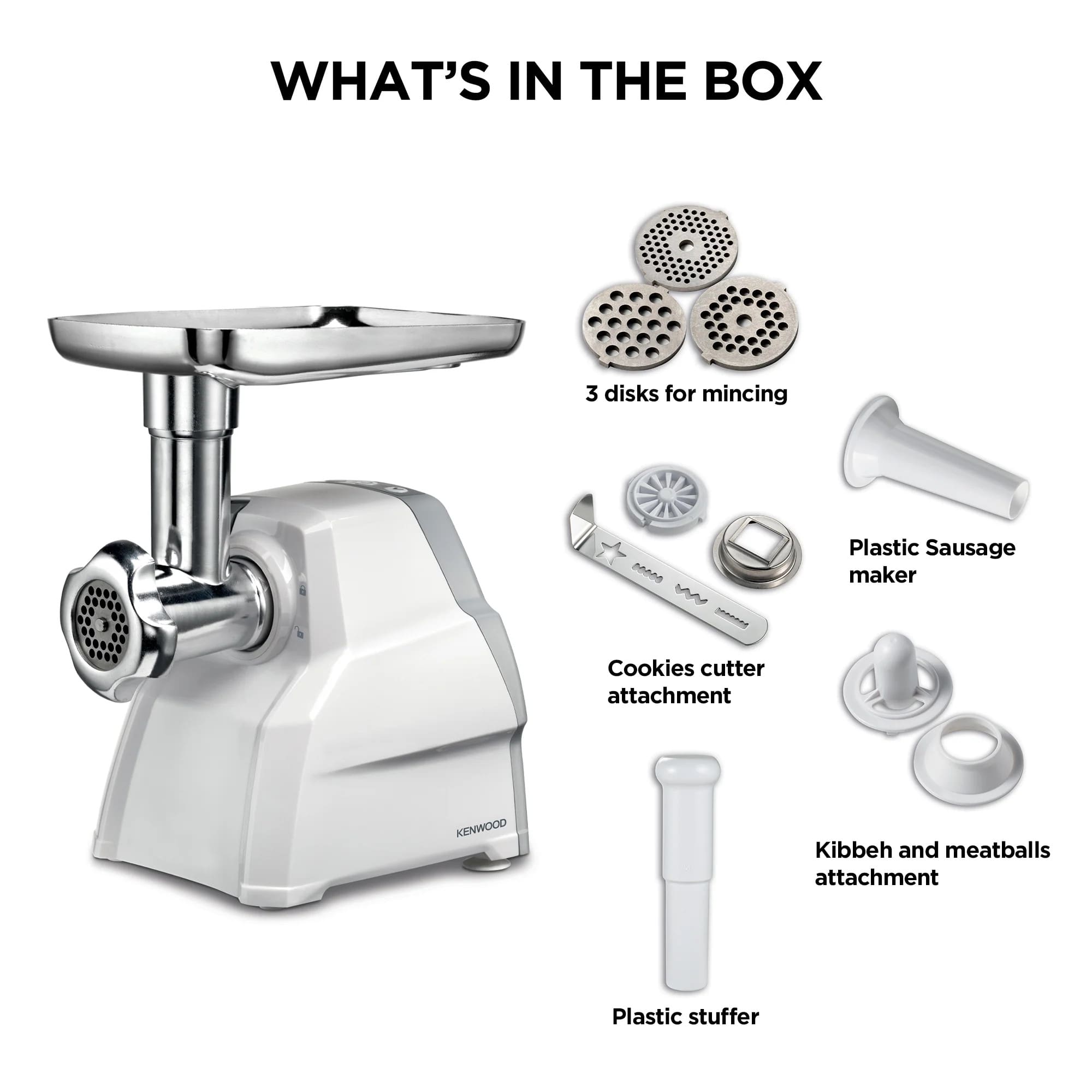 Kenwood MGP40.000WH 2100W Food Mincer - Image 2