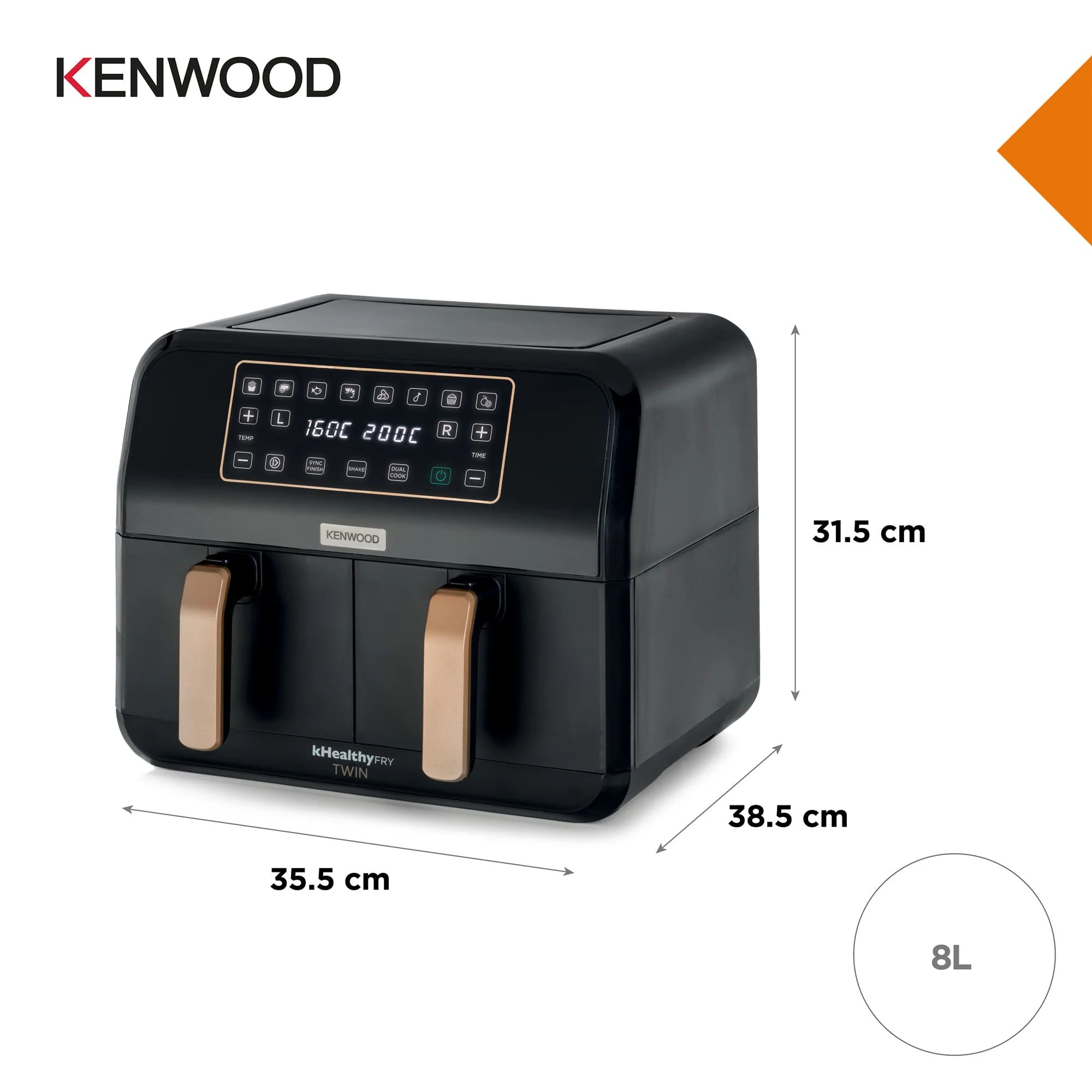 Kenwood HFP70.000BK 11L Healthy FRY Air Fryer & Oven - Image 4