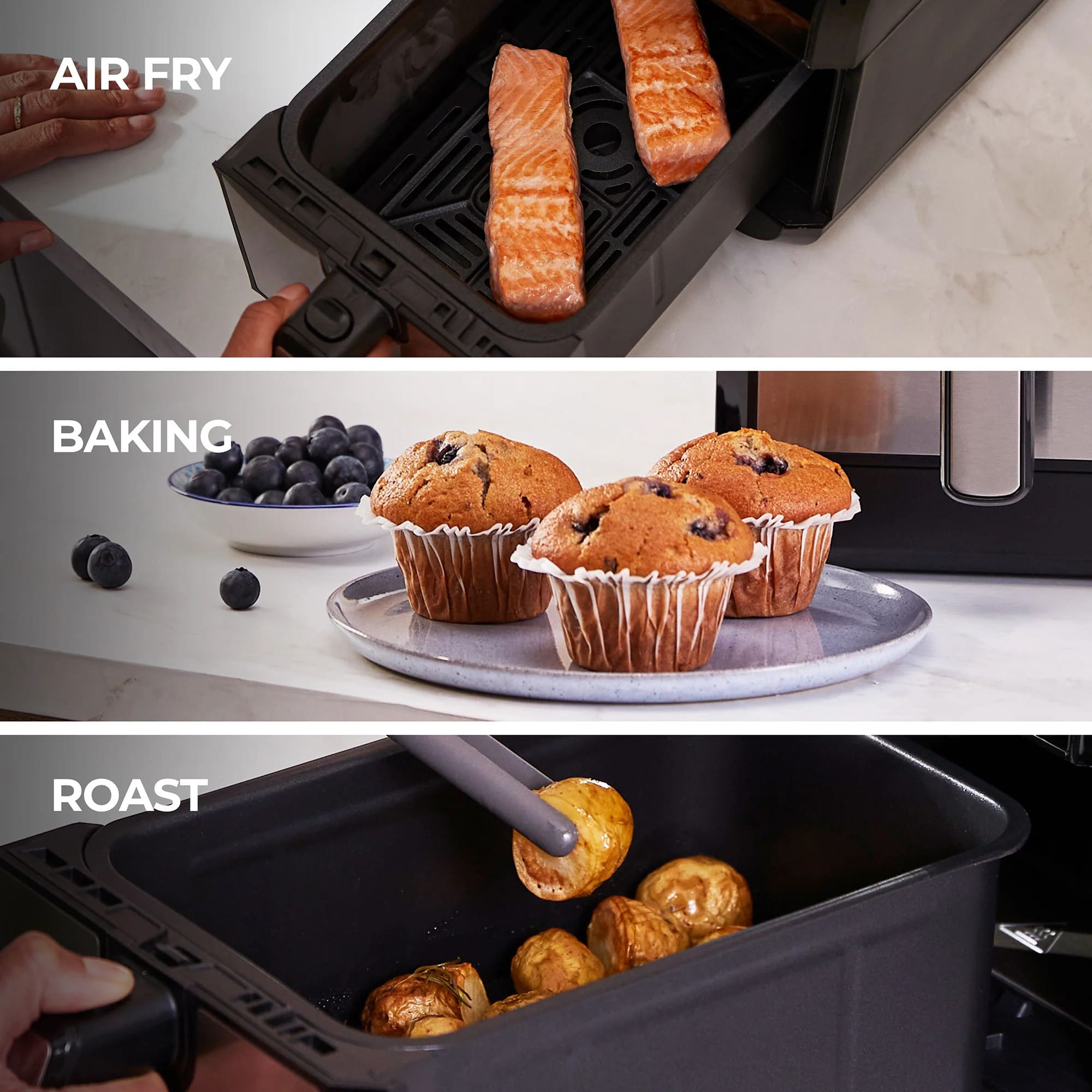 Kenwood HFP70.000BK 11L Healthy FRY Air Fryer & Oven - Image 6