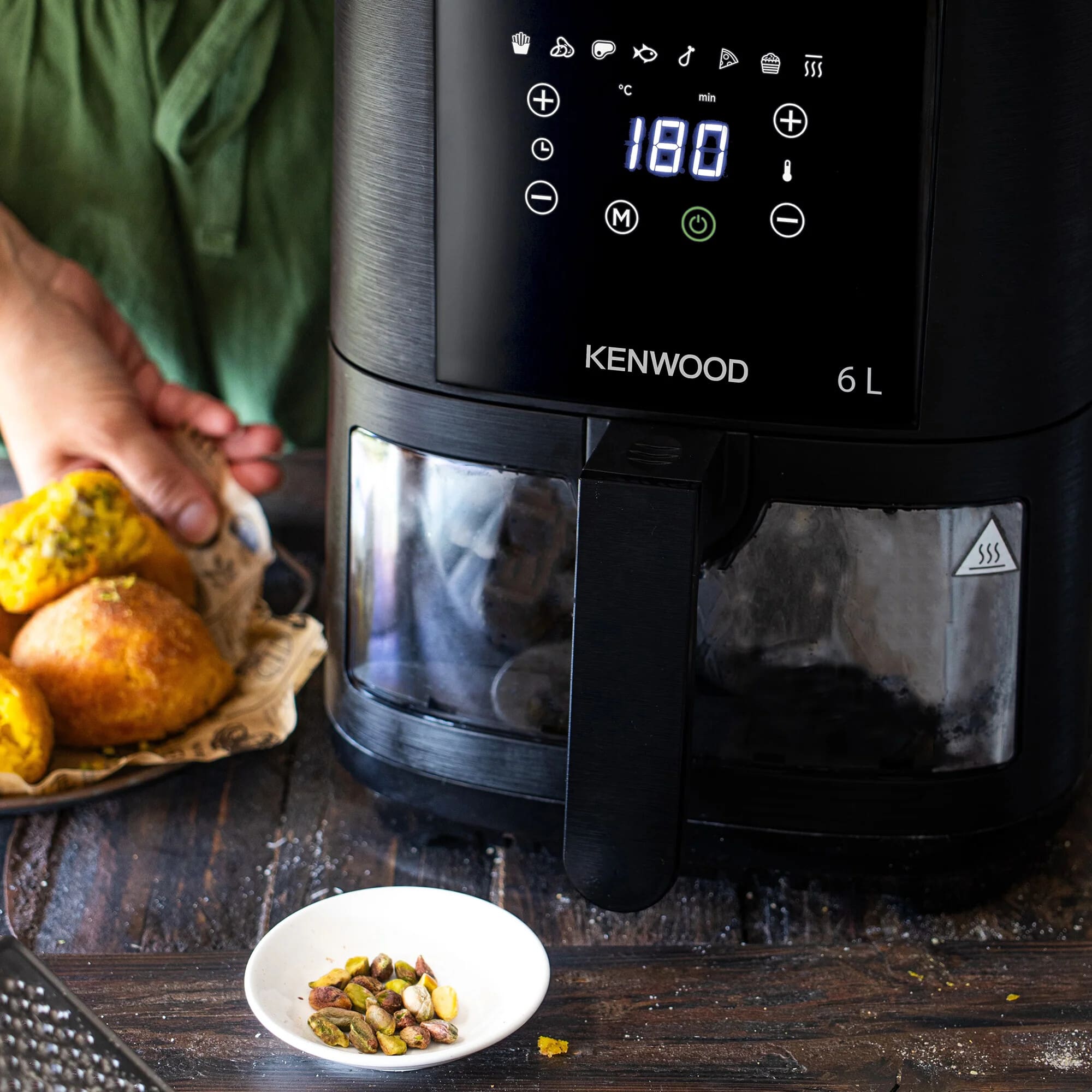 Kenwood HFG60.000BK Air Fryer 6L Single Basket - With Window - Image 8