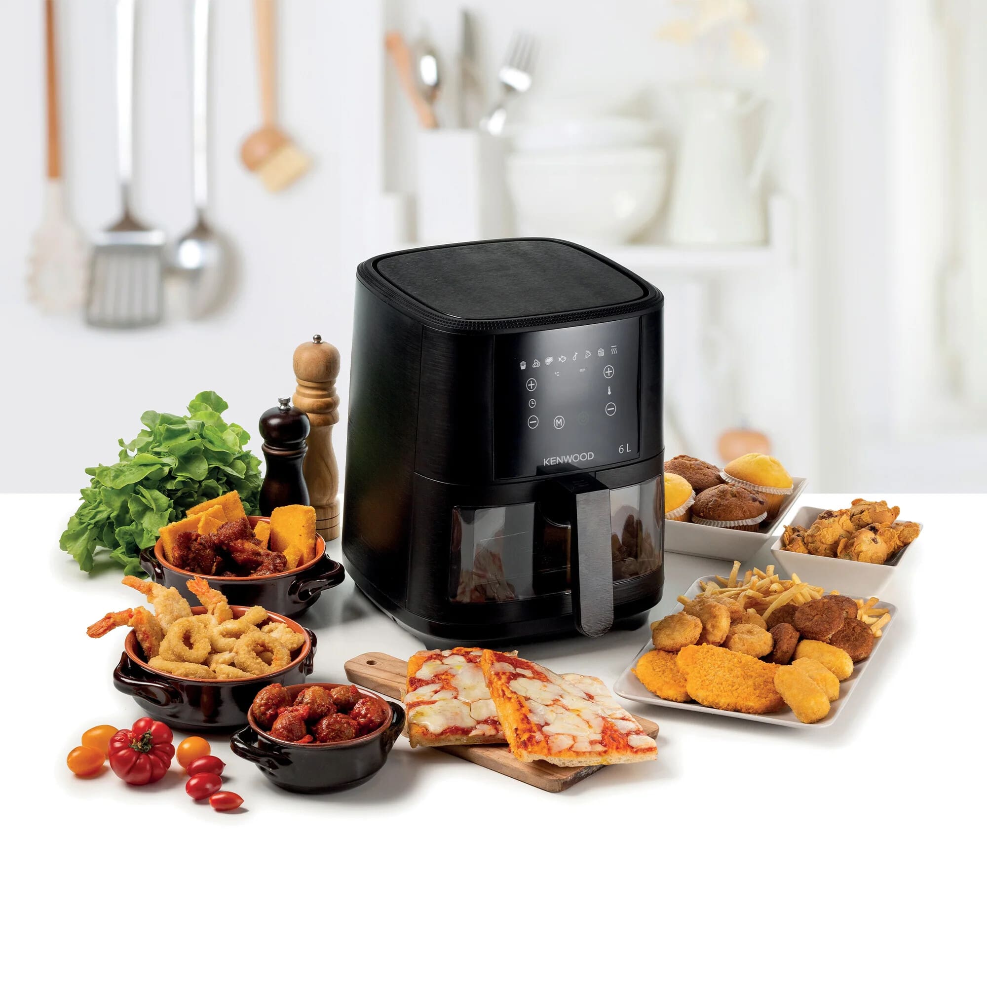 Kenwood HFG60.000BK Air Fryer 6L Single Basket - With Window - Image 9