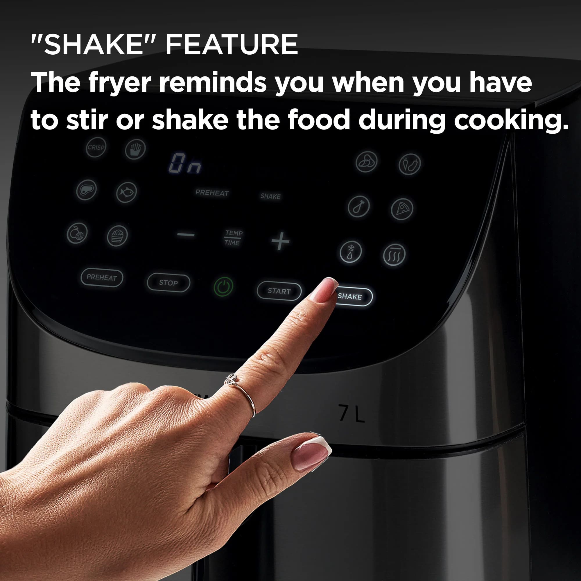Kenwood 00C462800KEZA 7L Stainless Steel Air Fryer - HFM80.000SS - Image 5