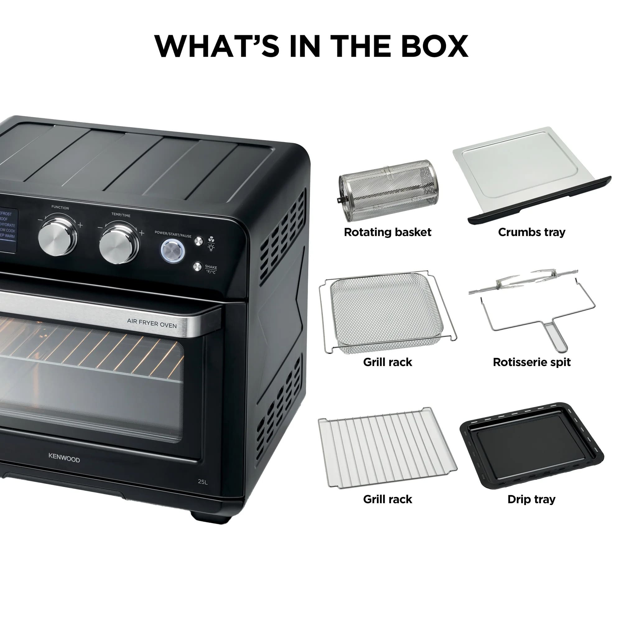 Kenwood MOA25.600BK 25L Airfryer Oven - Image 3