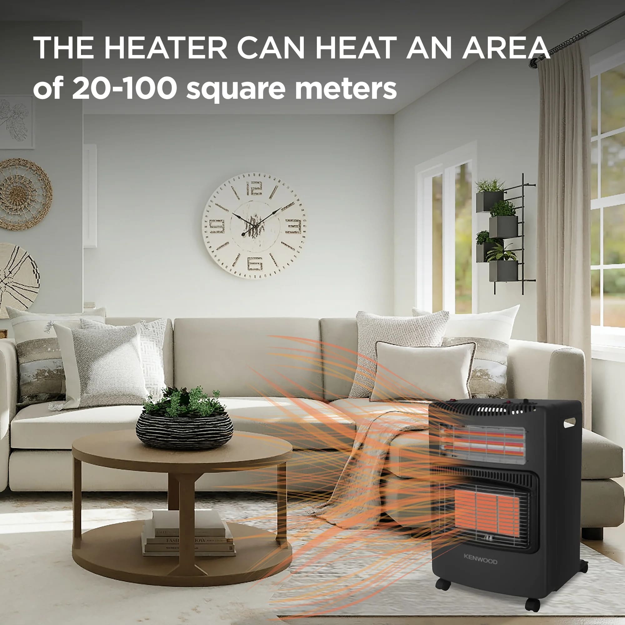 Kenwood GHE30.000BK Foldable Gas & Electric heater - Image 4