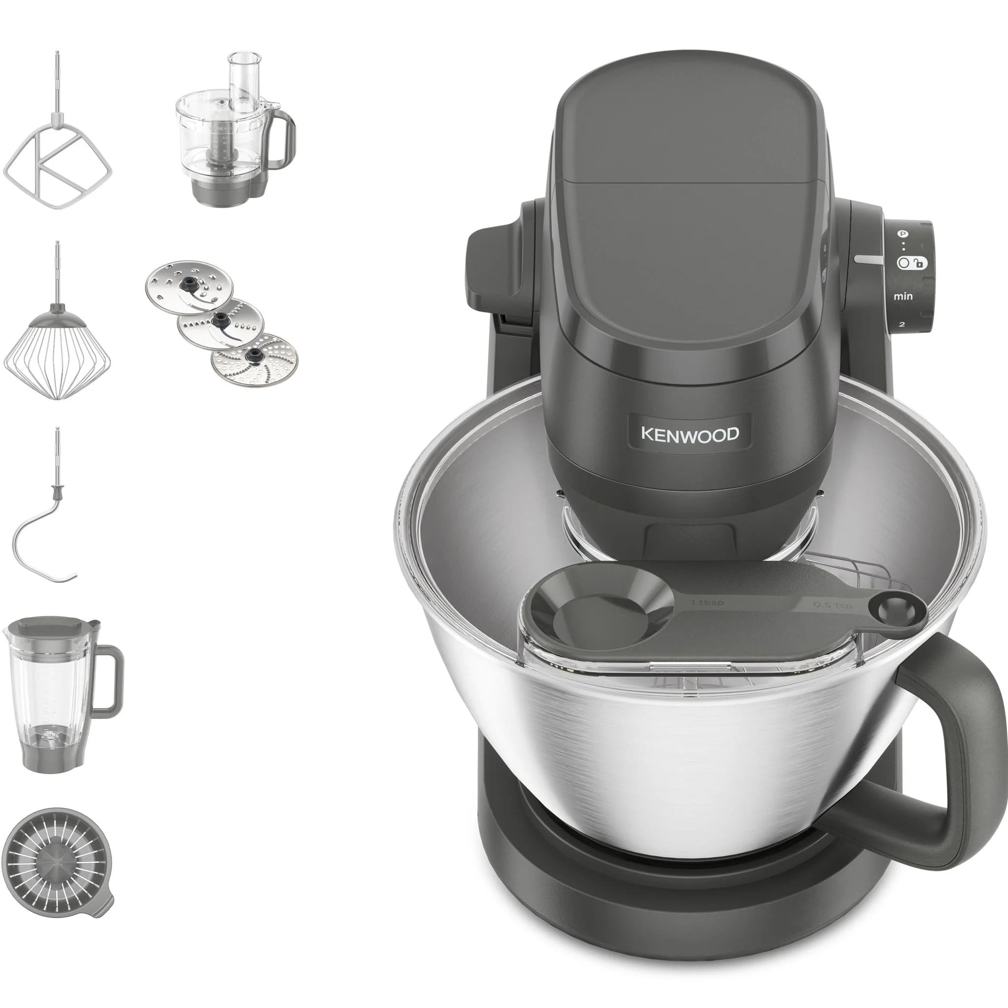 Kenwood KHC30.050GY Multi-tasker Stand Mixer in Grey with Mixer and Food Processor