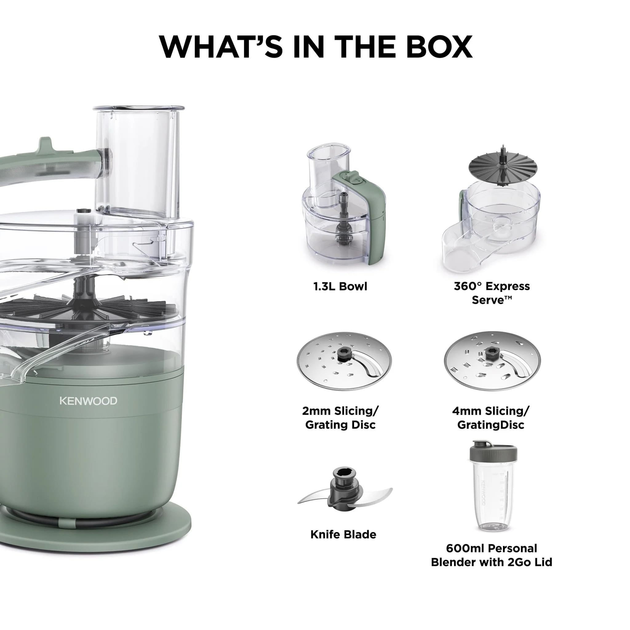 Kenwood FDP23.380GR Blend & Go Blender & Food Processor - Image 3
