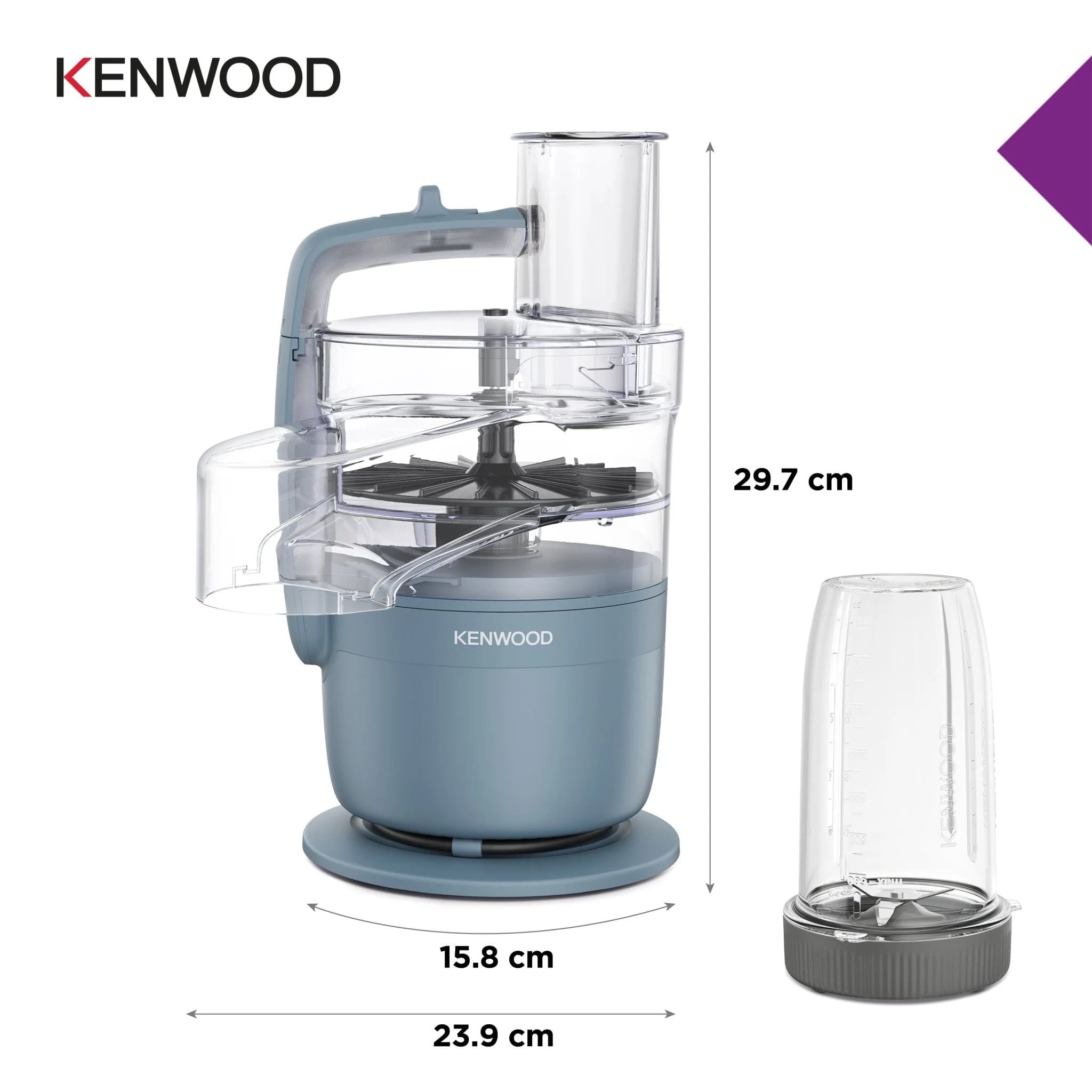 Kenwood FDP23.380GY Go Collection Blend and Go Blender and Food Processor, Grey - Image 4