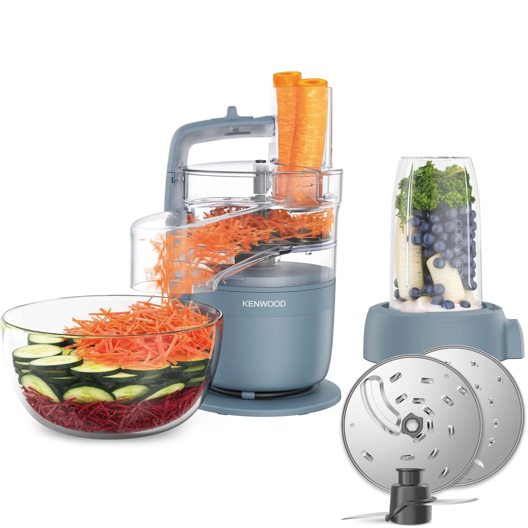 Kenwood FDP23.380GY Go Collection Blend and Go Blender and Food Processor, Grey - Image 5