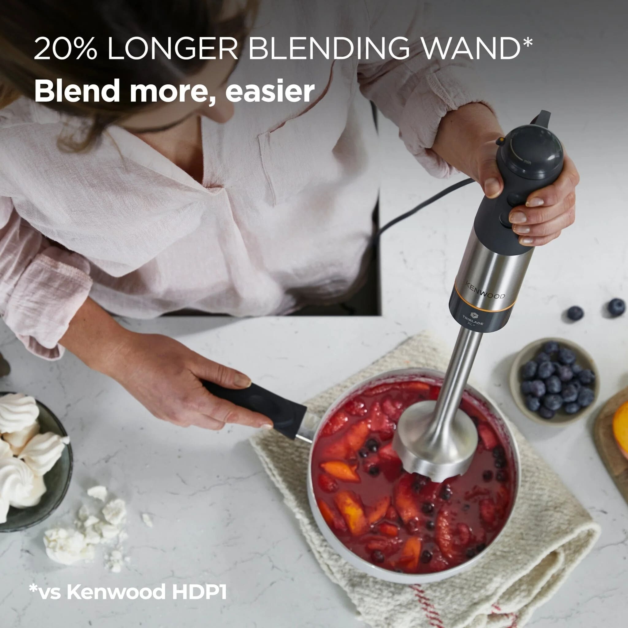 Kenwood HBM60.007GY Hand Blender with Masher & Whisk - Image 6