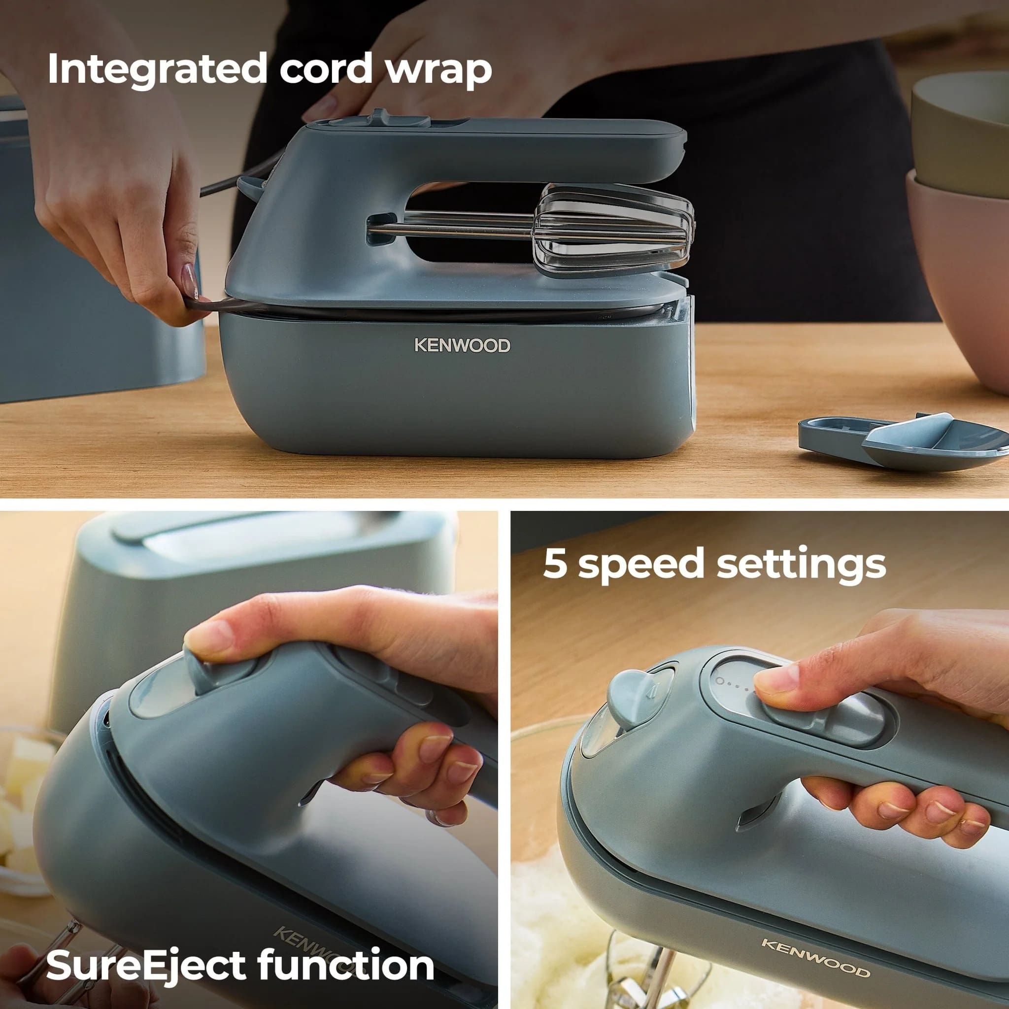 Kenwood 0W22210034 HMP40.00GY QuickMix Go Hand Mixer - Image 7
