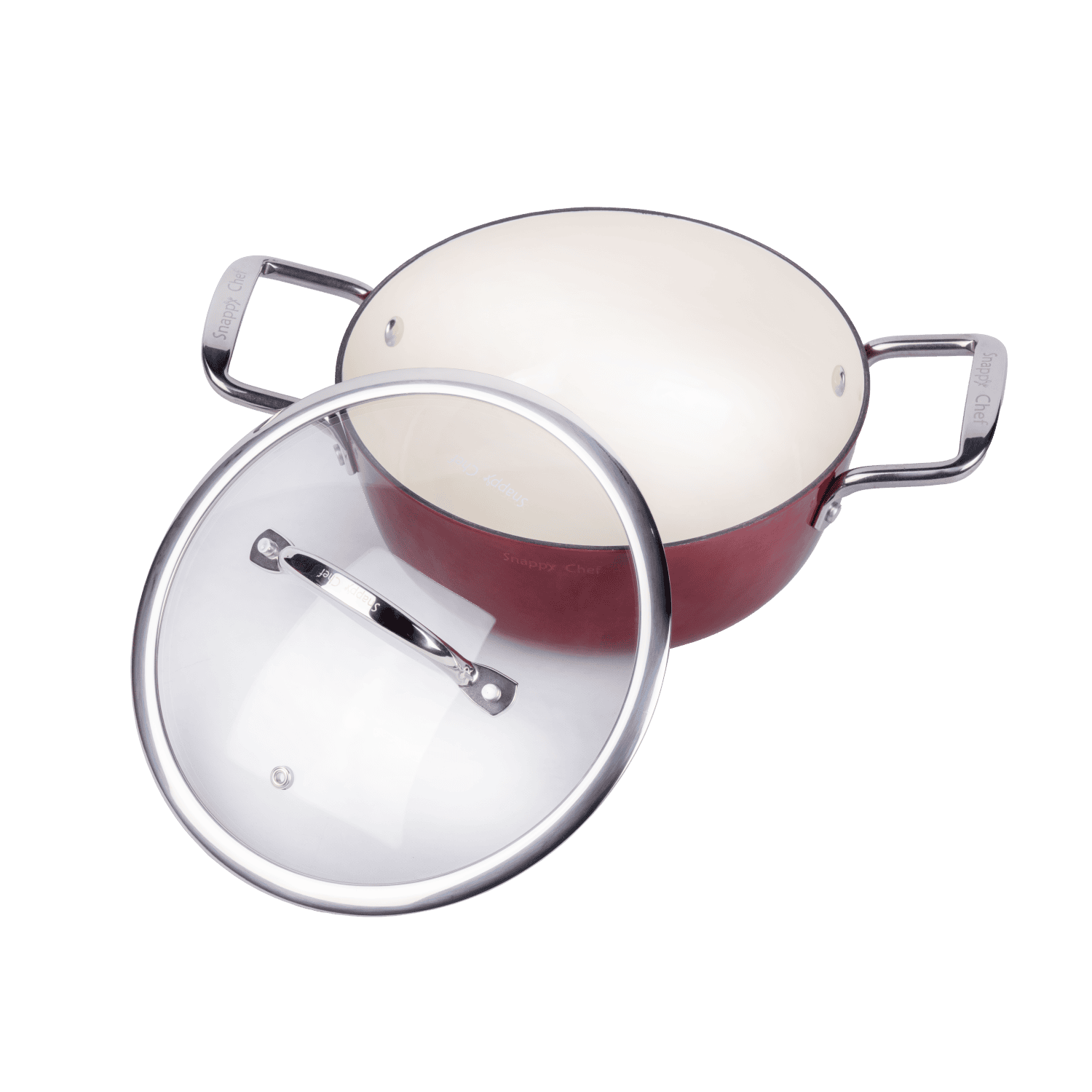 Snappy Chef 20cm Superlight Cast Iron Casserole - Image 3