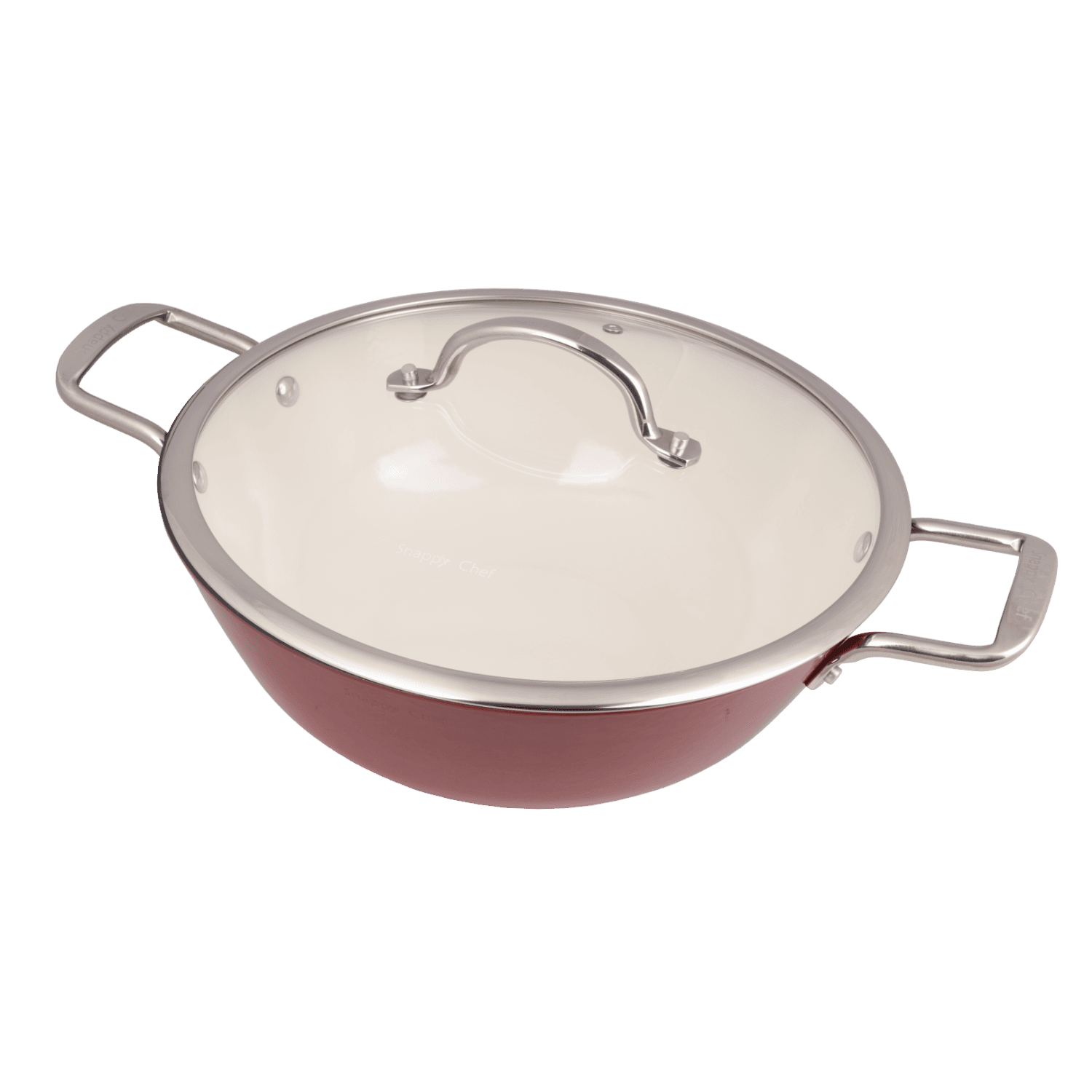 Snappy Chef 30cm Superlight Cast Iron Round Casserole - Image 3