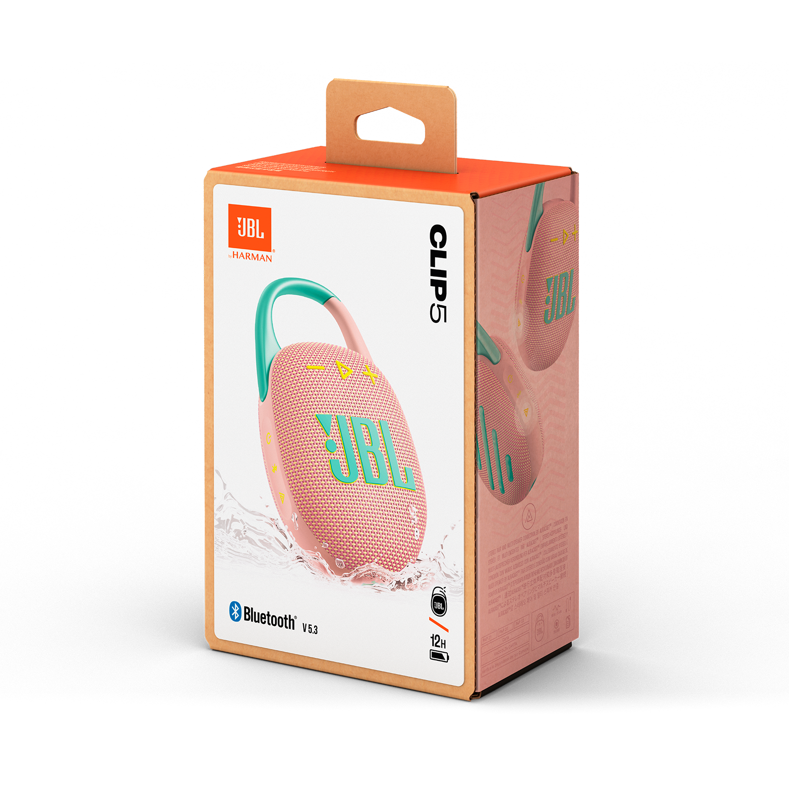 JBL Clip 5 Portable BT Speaker-Pink - Image 8