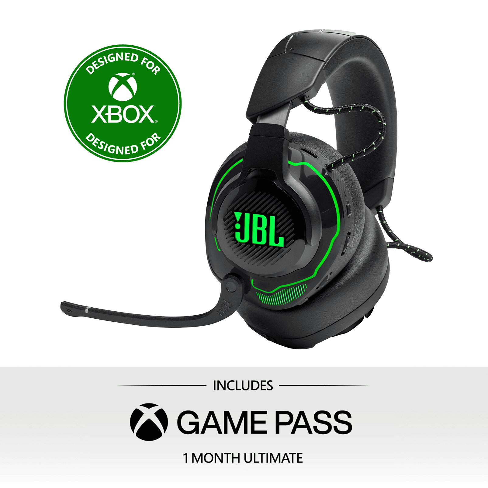 JBL Quantum 910X XBOX Over Ear Gaming Headphone-Black/Green