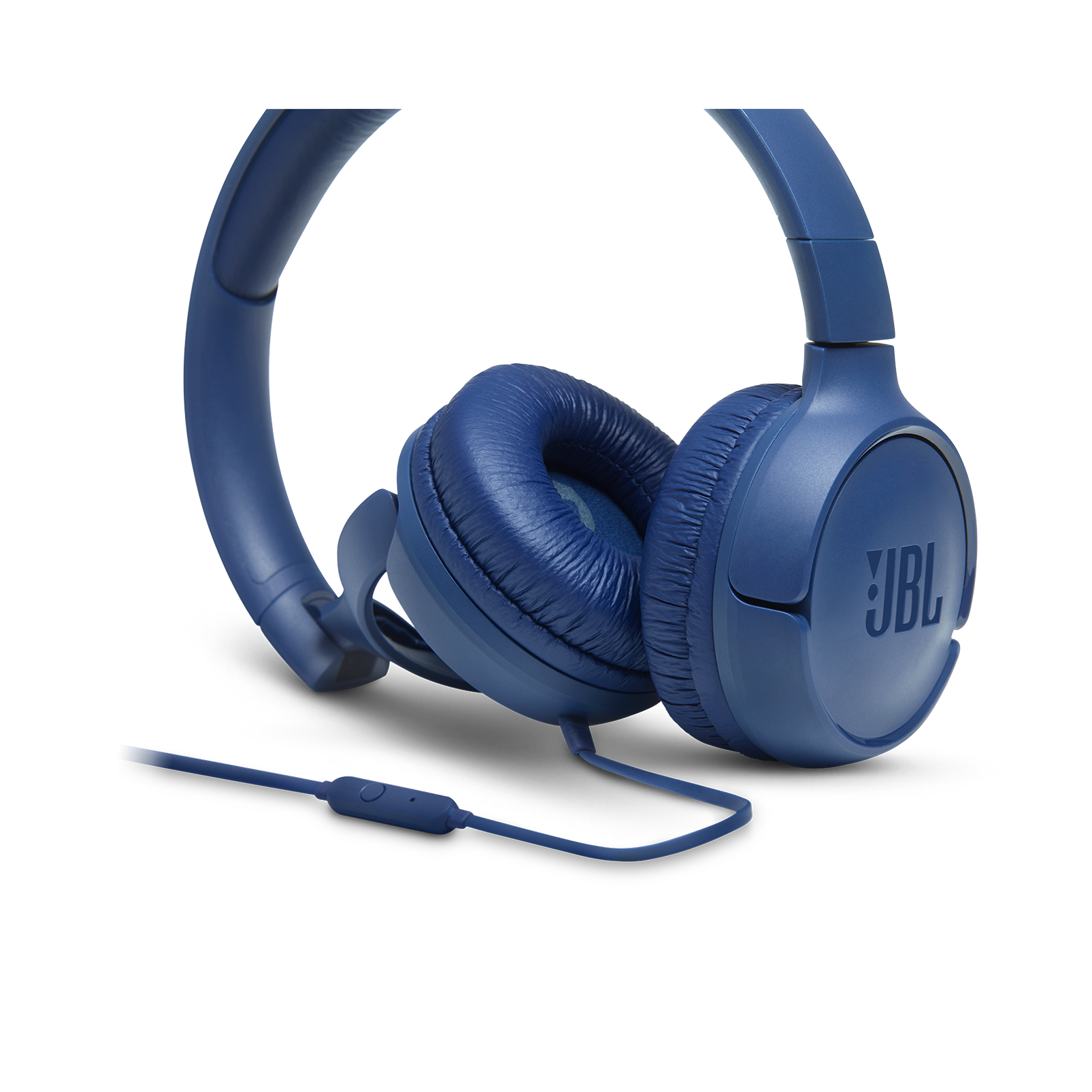 JBL Tune 500 Wired On Ear Headphone-Blue - Image 3
