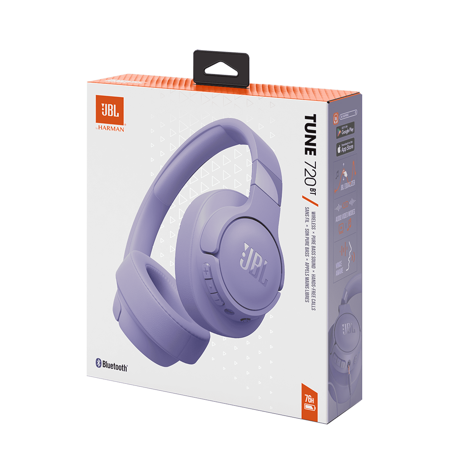 JBL Tune 720 BT Over Ear Headphone-Purple - Image 10