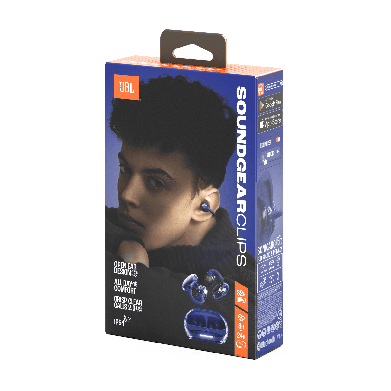 JBL Soundgear Clip TWS Open Ear Headphone-Blue - Image 4