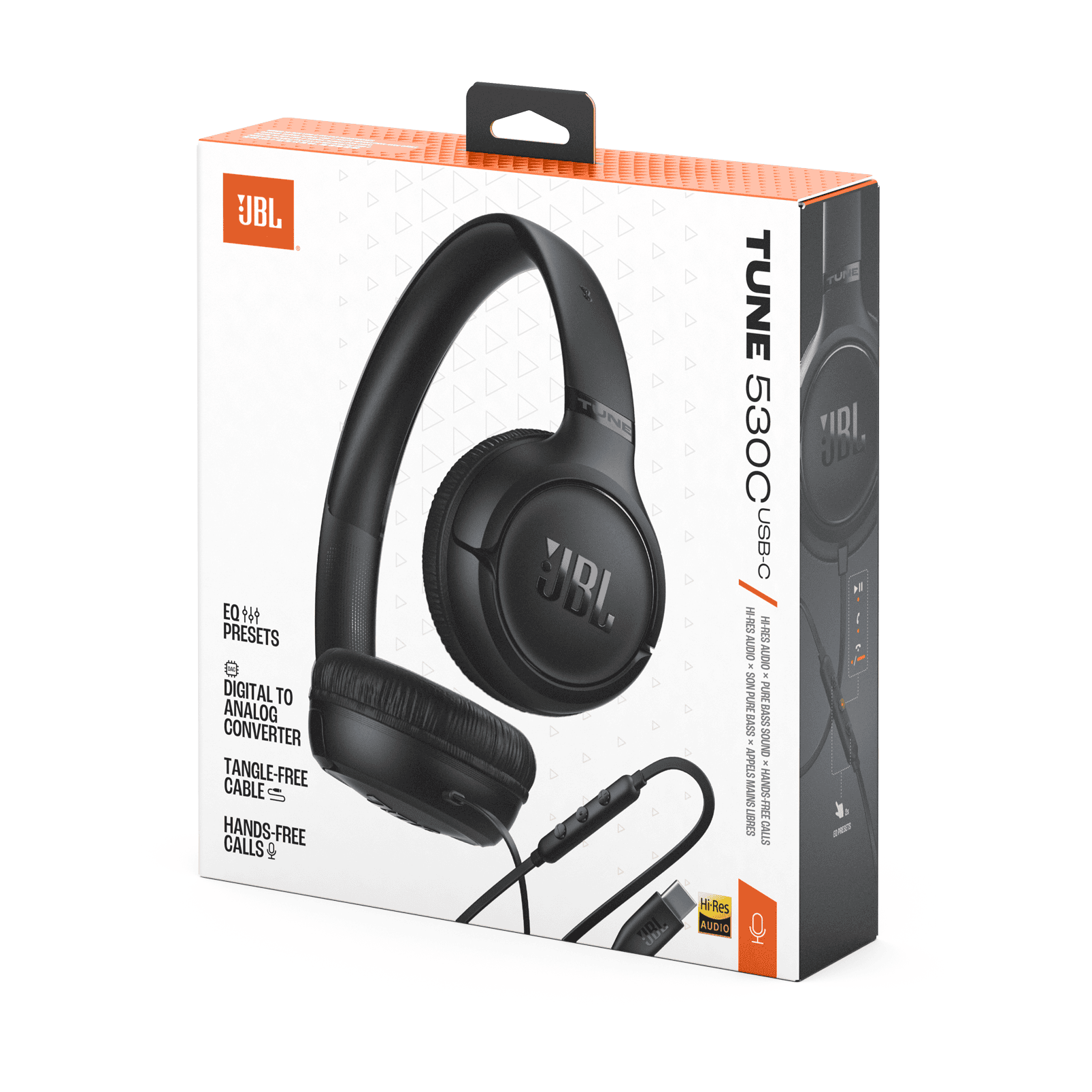 JBL Tune 530C Hi-Res Wired On Ear Headphone-Black - Image 9