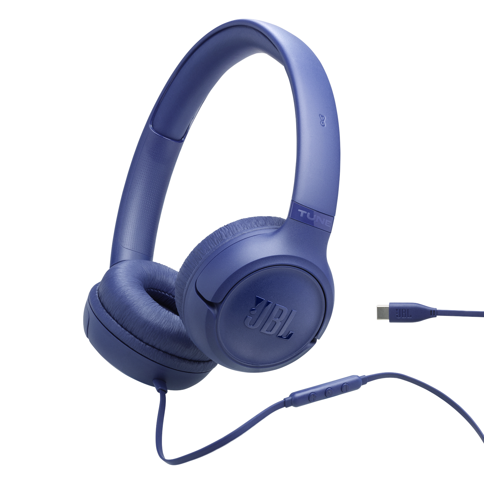 JBL Tune 530C Hi-Res Wired On Ear Headphone-Blue