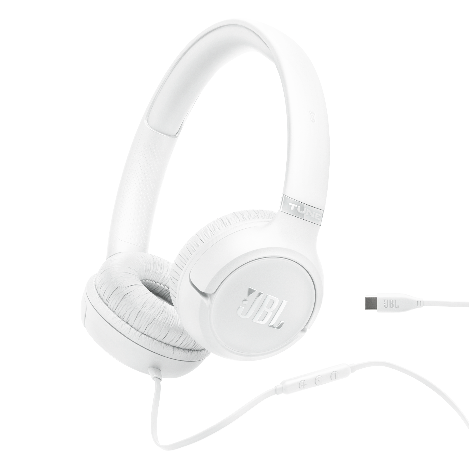 JBL Tune 530C Hi-Res Wired On Ear Headphone-White