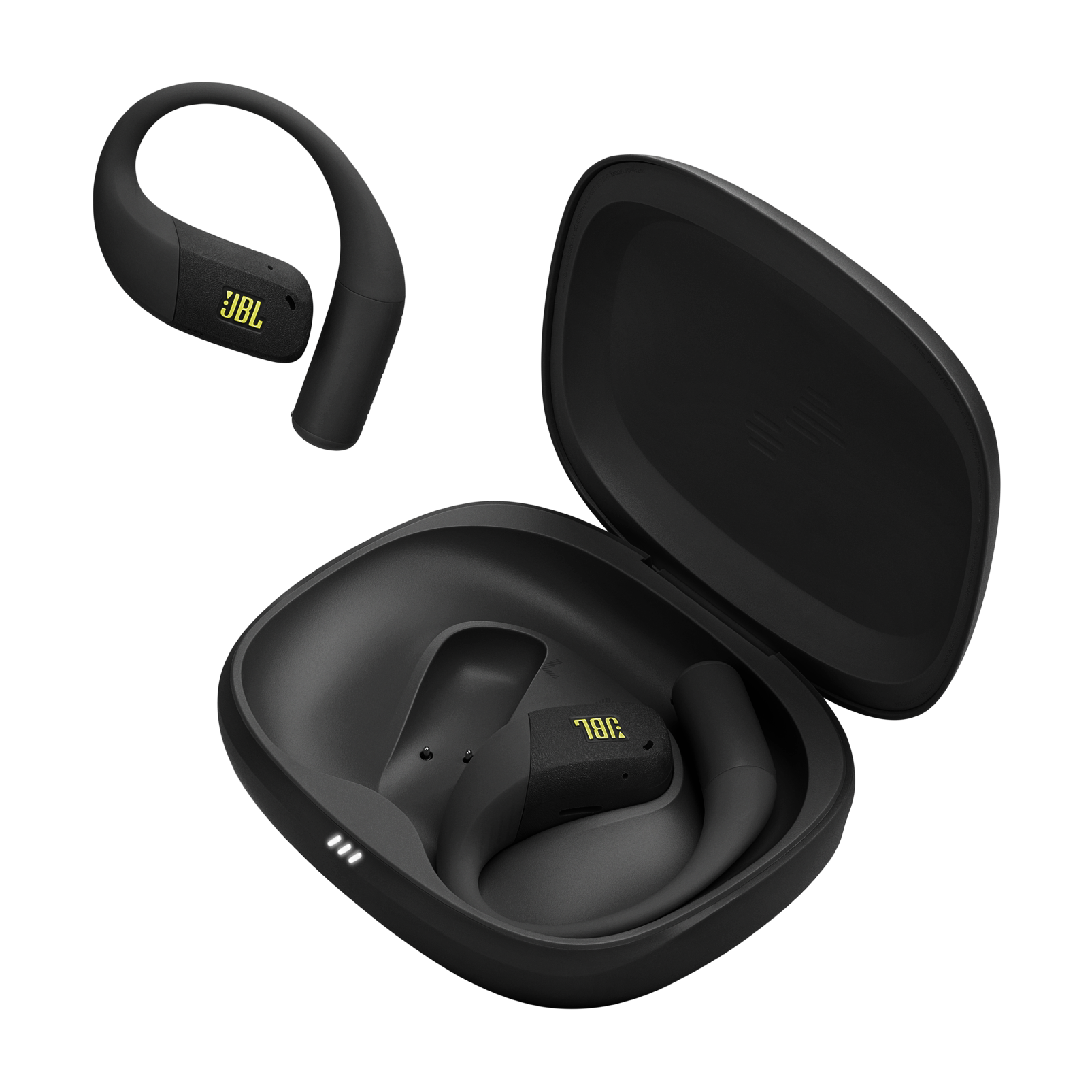 JBL Endurance Zone TWS Open Ear Headphone-Black/Lime - Image 2