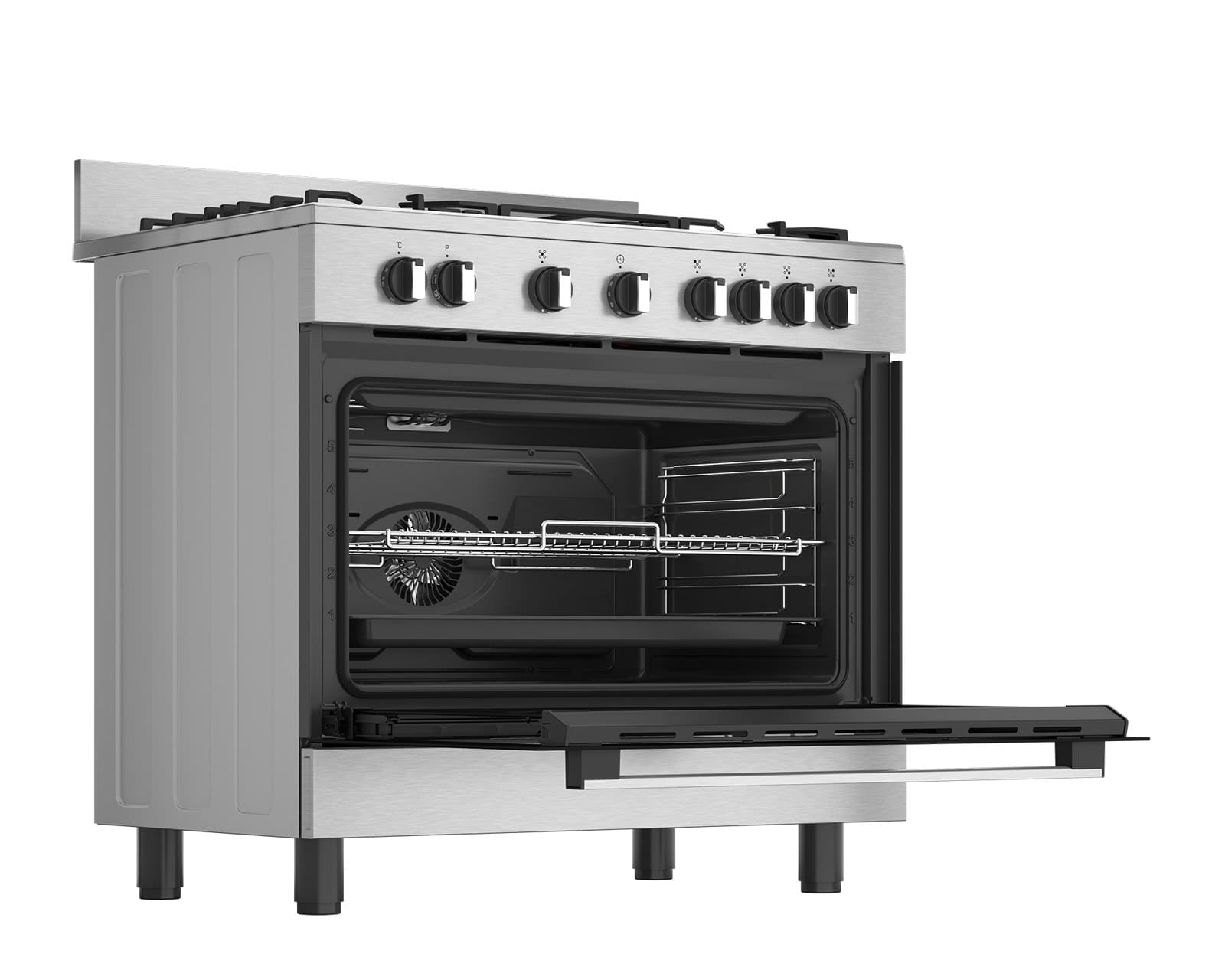 DEFY DGS90GEIX 90cm Inox Gas Electric Range Cooker Thermofan+ - Image 7